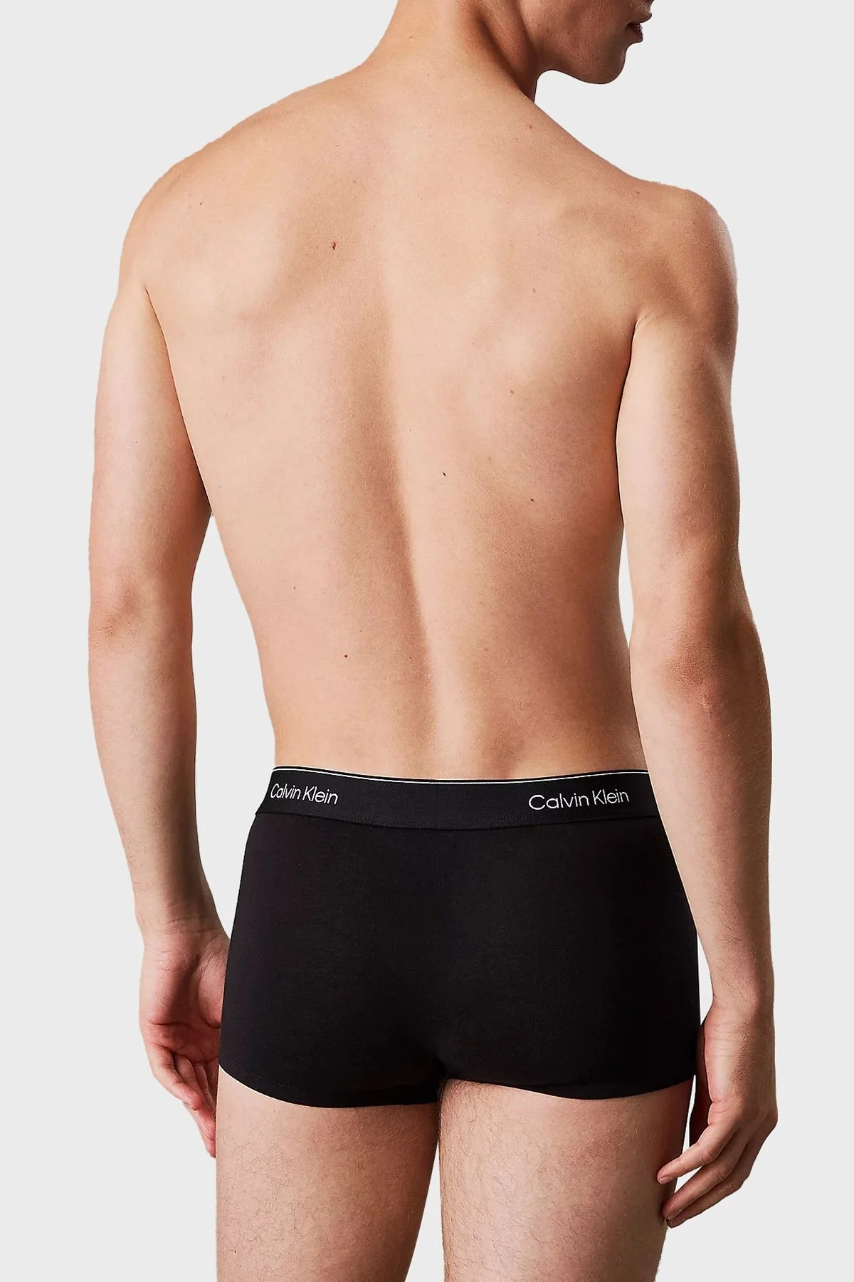 Calvin Klein Logolu Pamuklu 5 Pack LV00NB4390TM6 Erkek Boxer LV00NB4390 TM6 SİYAH - 8