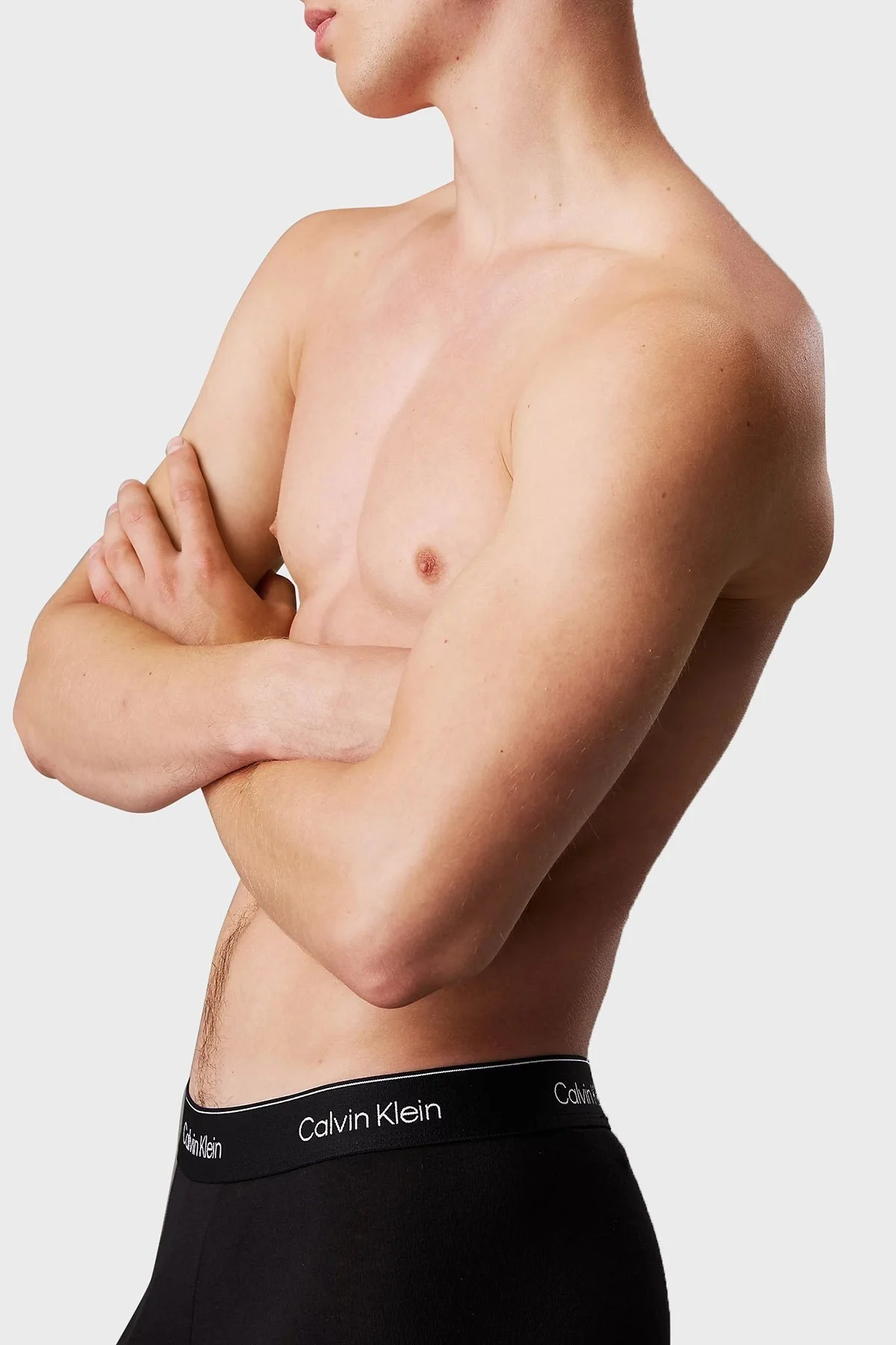 Calvin Klein Logolu Pamuklu 5 Pack LV00NB4390TM6 Erkek Boxer LV00NB4390 TM6 SİYAH - 10