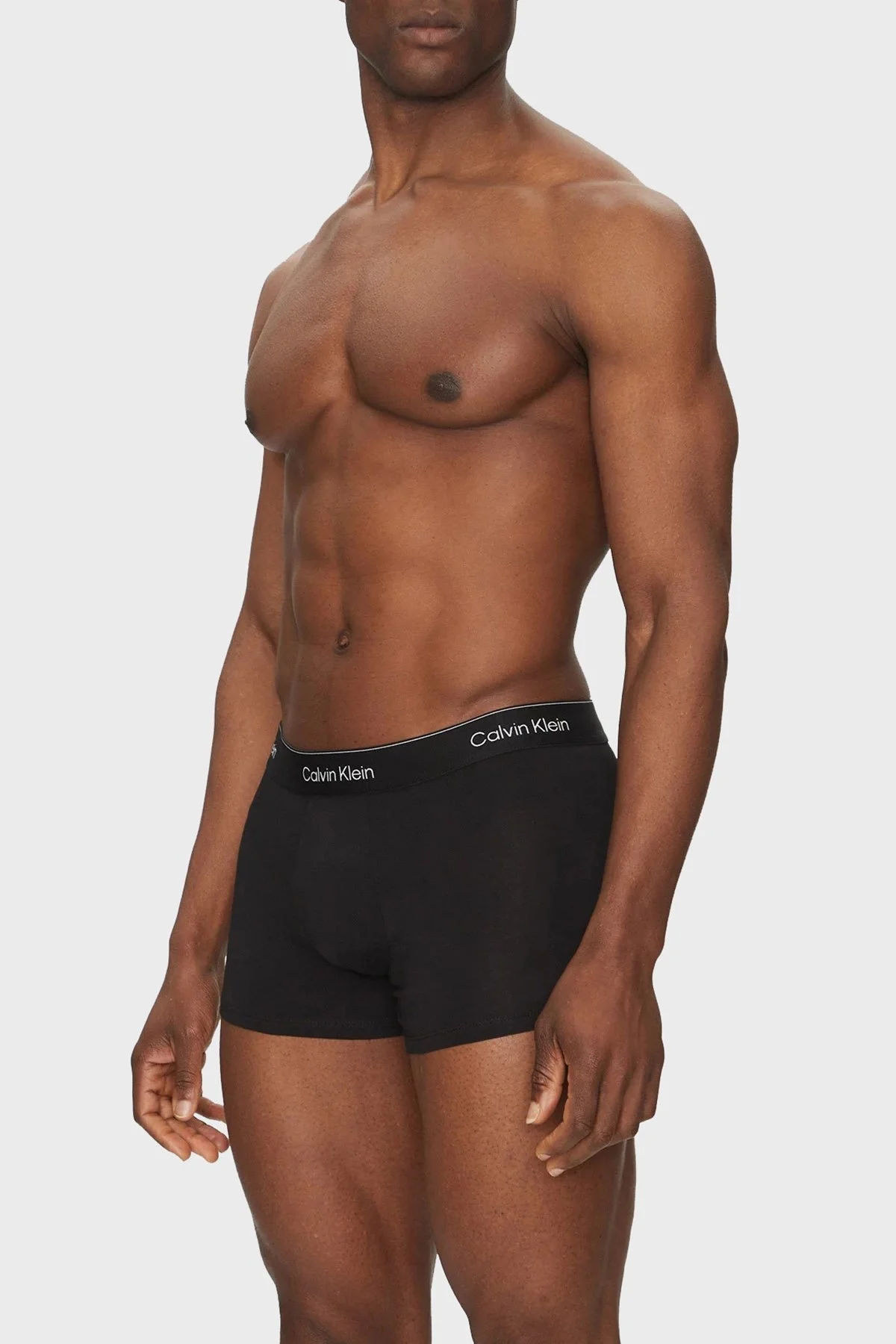 Calvin Klein Logolu Pamuklu 5 Pack LV00NB4393TM6 Erkek Boxer LV00NB4393 TM6 SİYAH - 8