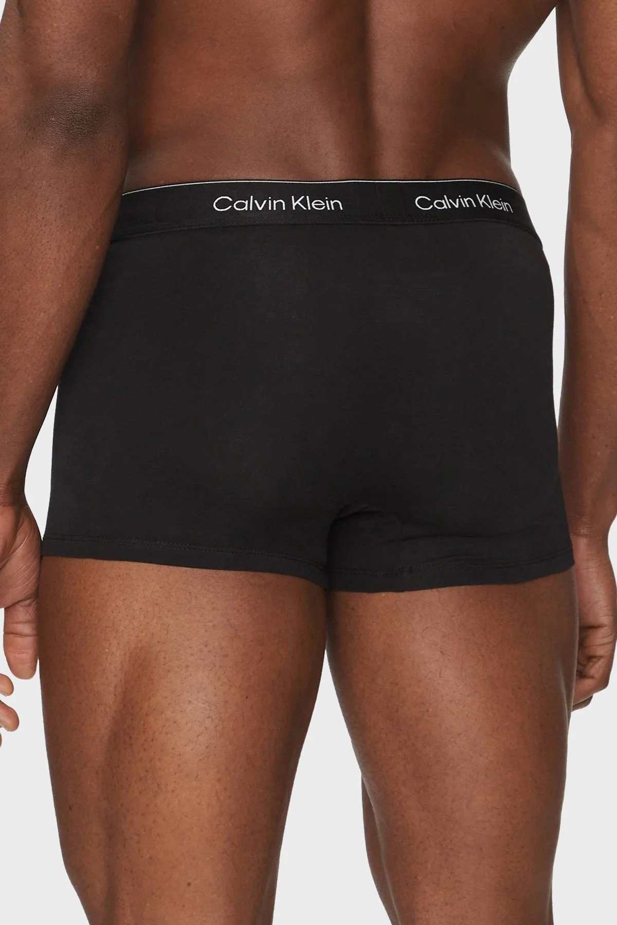Calvin Klein Logolu Pamuklu 5 Pack LV00NB4393TM6 Erkek Boxer LV00NB4393 TM6 SİYAH - 10