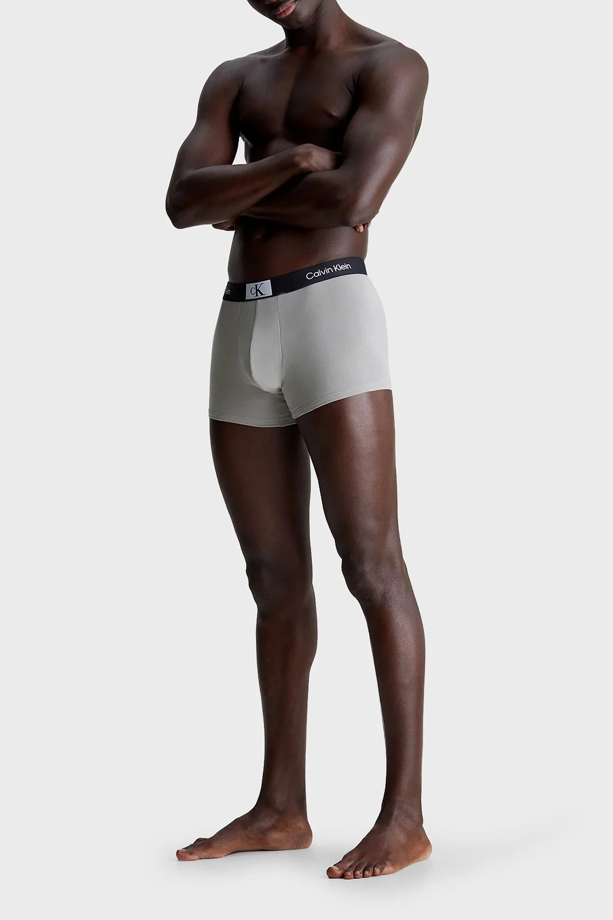 Calvin Klein Logolu Pamuklu 7 Pack 000NB3582AMRG Erkek Boxer 000NB3582A MRG Turkuaz-Gri-Siyah - 2