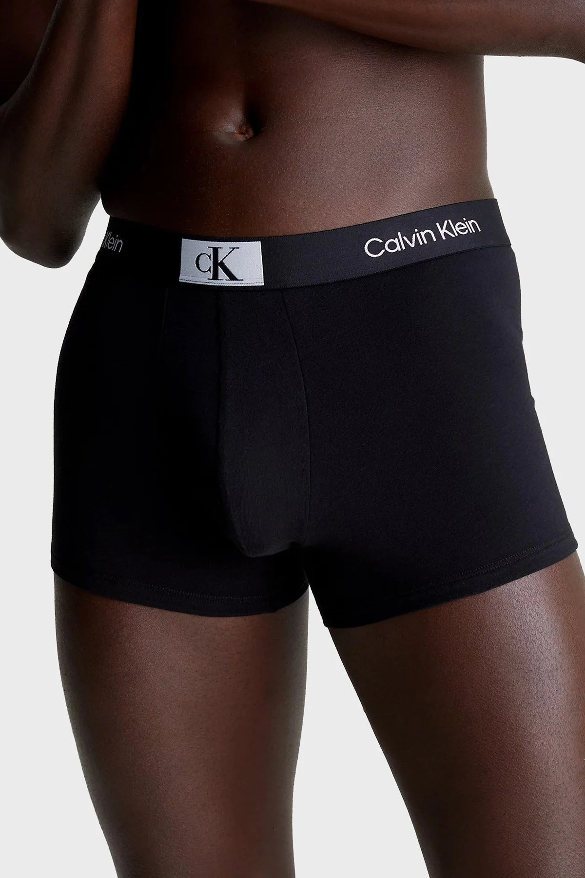 Calvin Klein Logolu Pamuklu 7 Pack 000NB3582AMRG Erkek Boxer 000NB3582A MRG Turkuaz-Gri-Siyah - 3