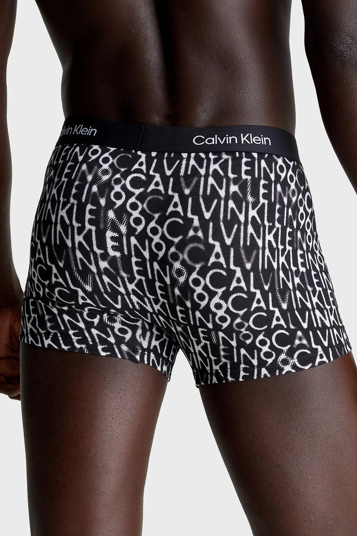 Calvin Klein Logolu Pamuklu 7 Pack 000NB3582AMRG Erkek Boxer 000NB3582A MRG Turkuaz-Gri-Siyah - 6