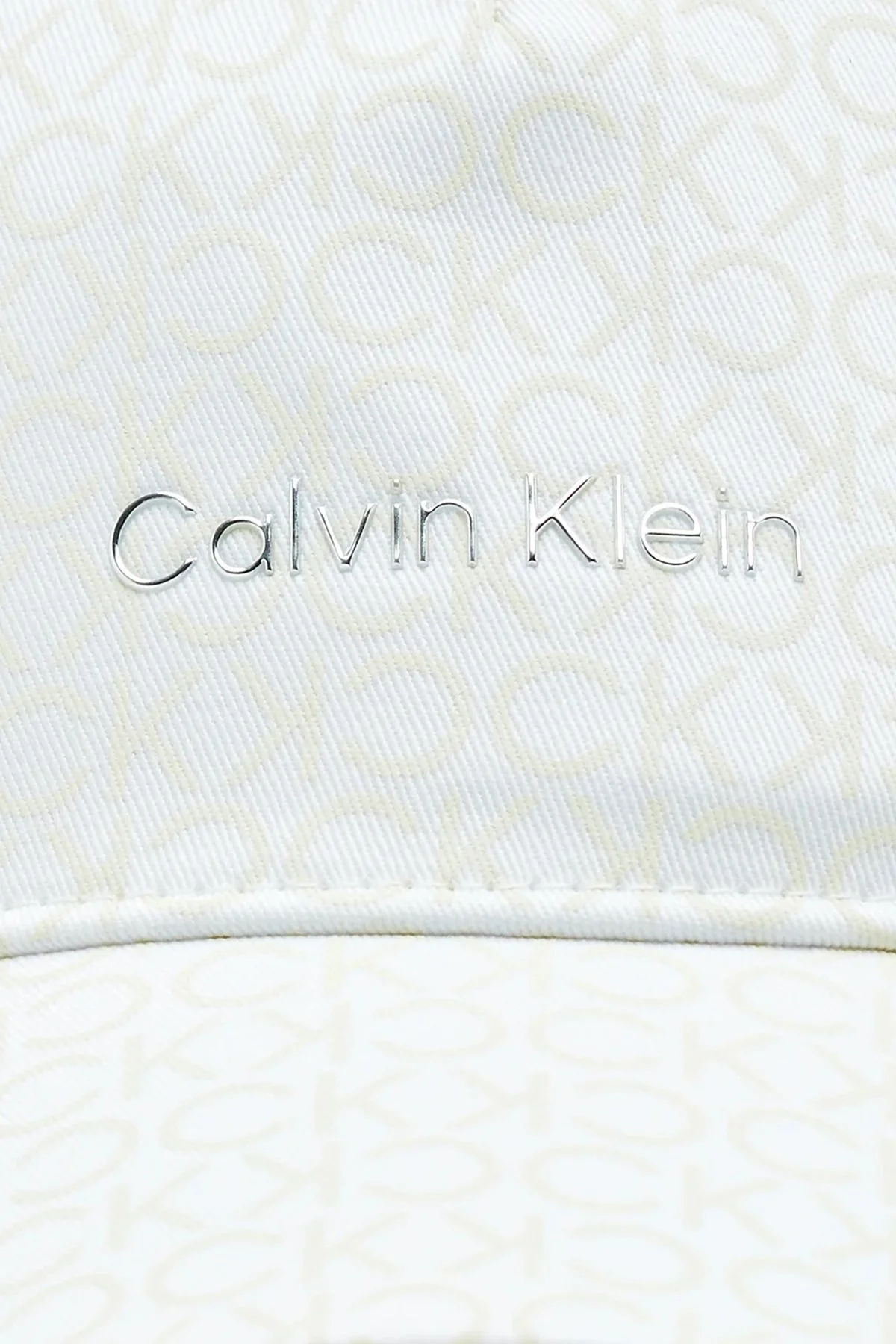Calvin Klein Logolu Pamuklu Bayan Şapka K60K610990 0K4 BEYAZ - 3