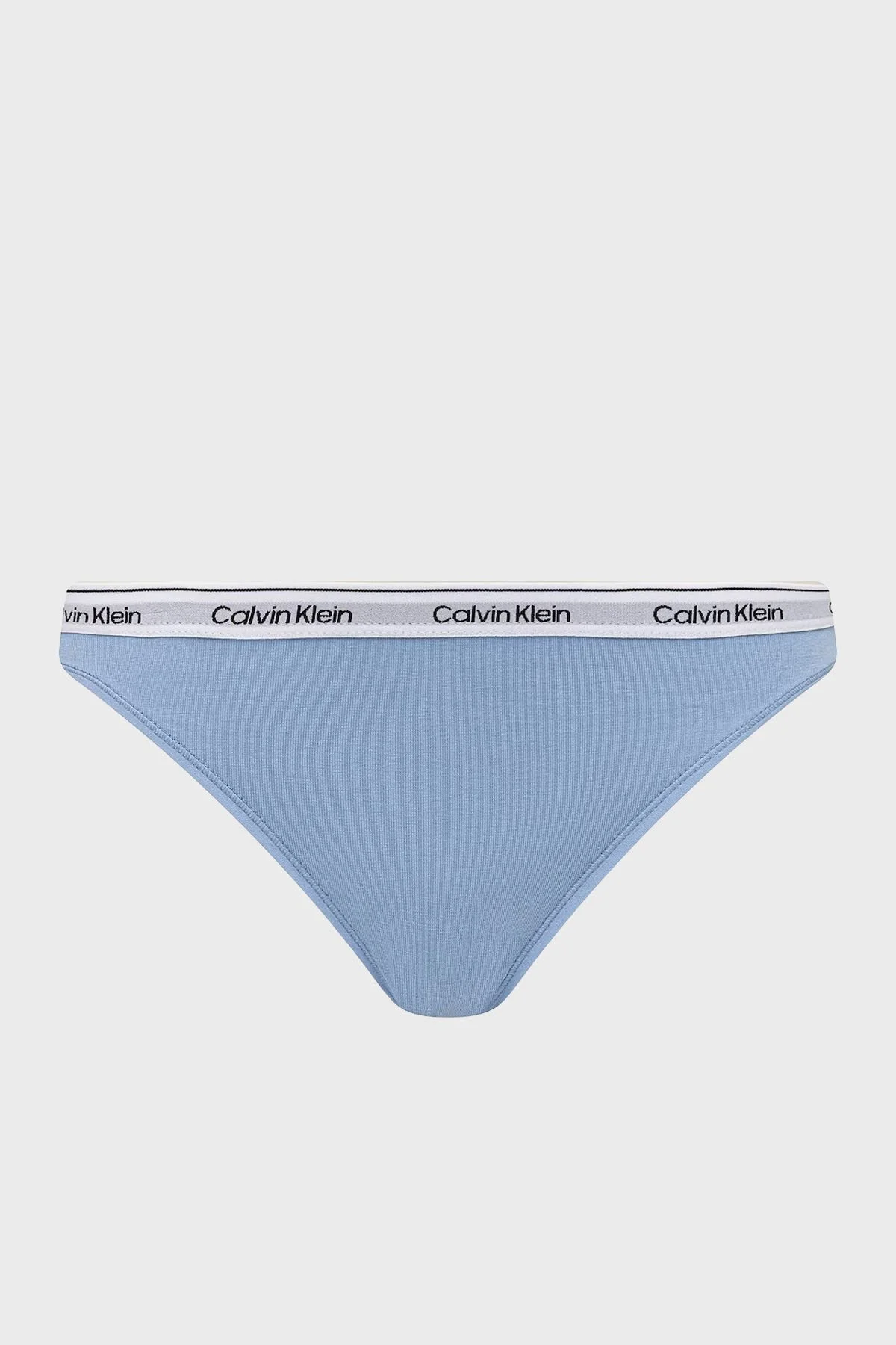Calvin Klein Logolu Pamuklu Düşük Bel 3 Pack 000QD5207E31T Bayan Külot 000QD5207E 31T Mavi-Siyah-Beyaz - 2