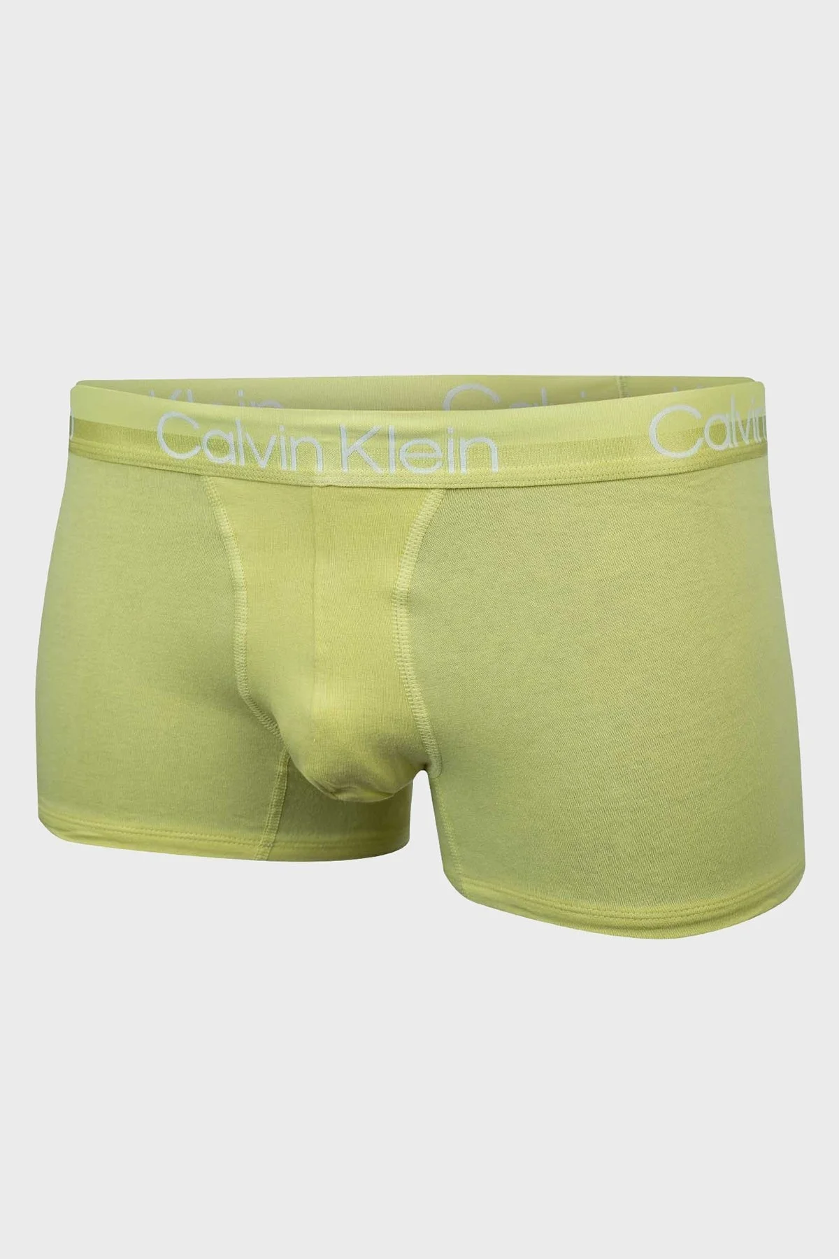 Calvin Klein Logolu Pamuklu Elastik Bel Bantlı 3 Pack 000NB2970ACBJ Erkek Boxer 000NB2970A CBJ Gri-Siyah-Sarı - 2