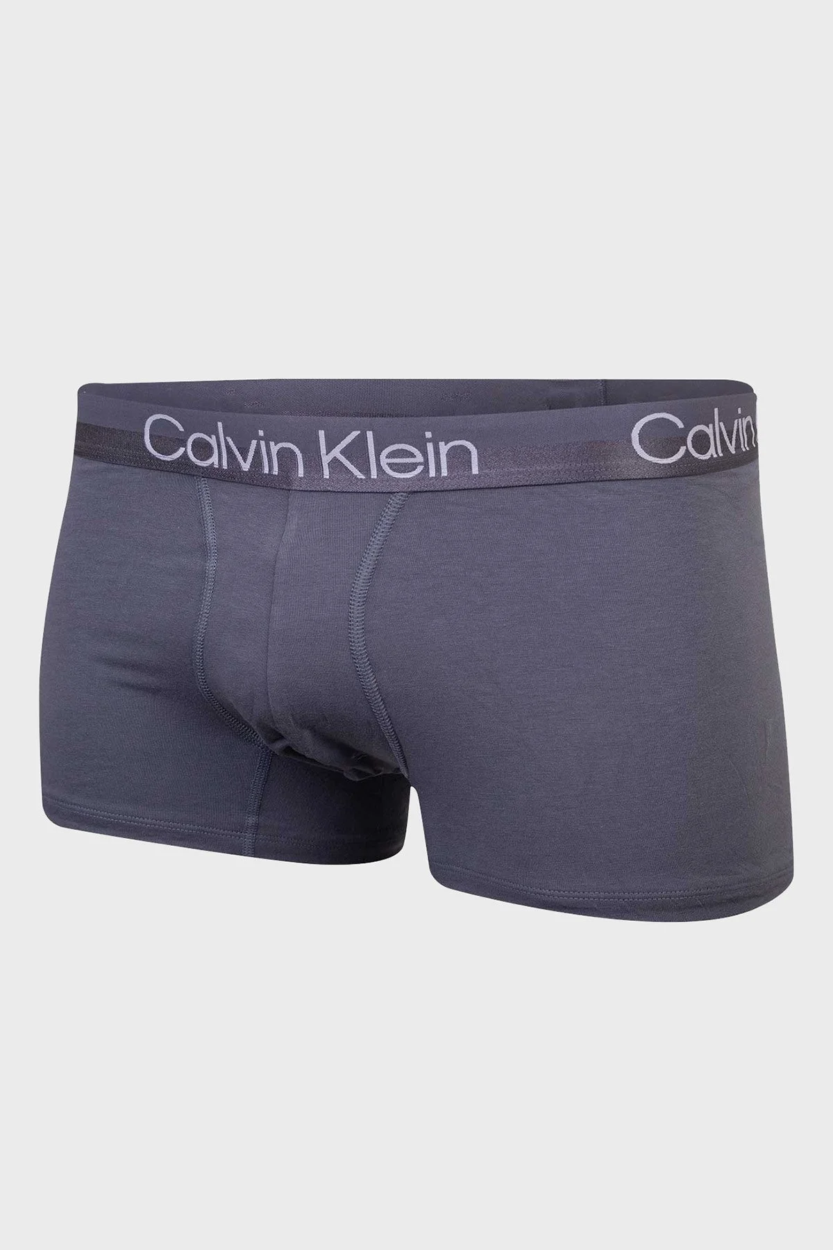 Calvin Klein Logolu Pamuklu Elastik Bel Bantlı 3 Pack 000NB2970ACBJ Erkek Boxer 000NB2970A CBJ Gri-Siyah-Sarı - 4
