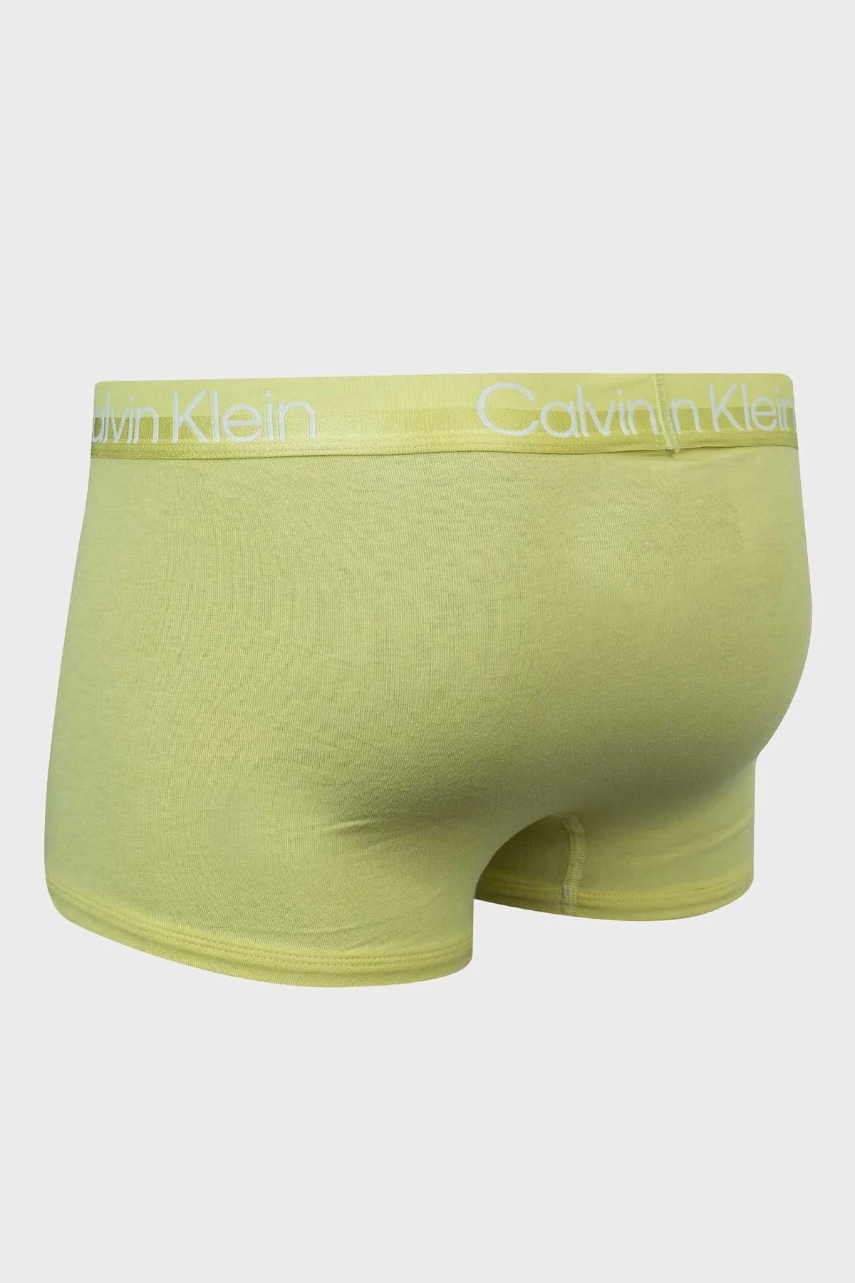 Calvin Klein Logolu Pamuklu Elastik Bel Bantlı 3 Pack 000NB2970ACBJ Erkek Boxer 000NB2970A CBJ Gri-Siyah-Sarı - 6