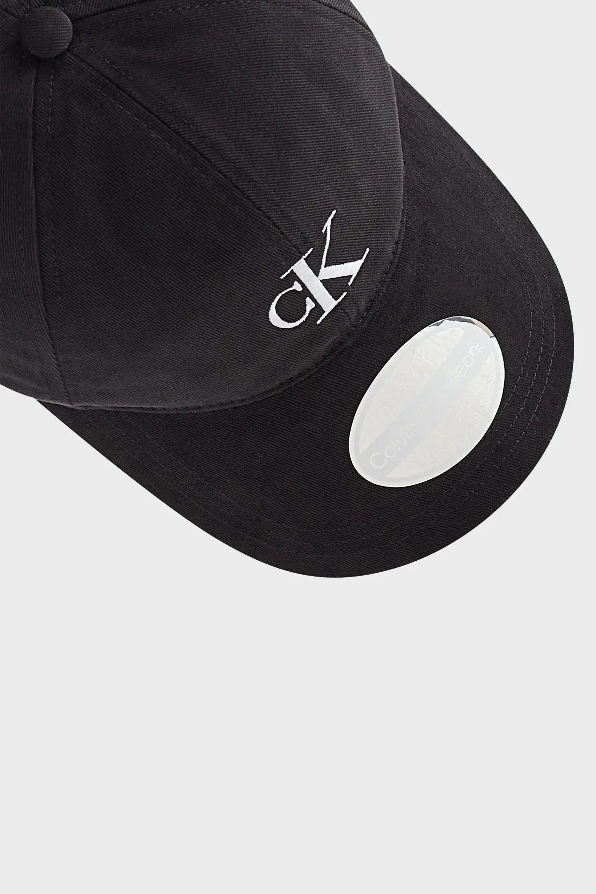 Calvin Klein Logolu Pamuklu Erkek Şapka K50K510182 BDS SİYAH - 5