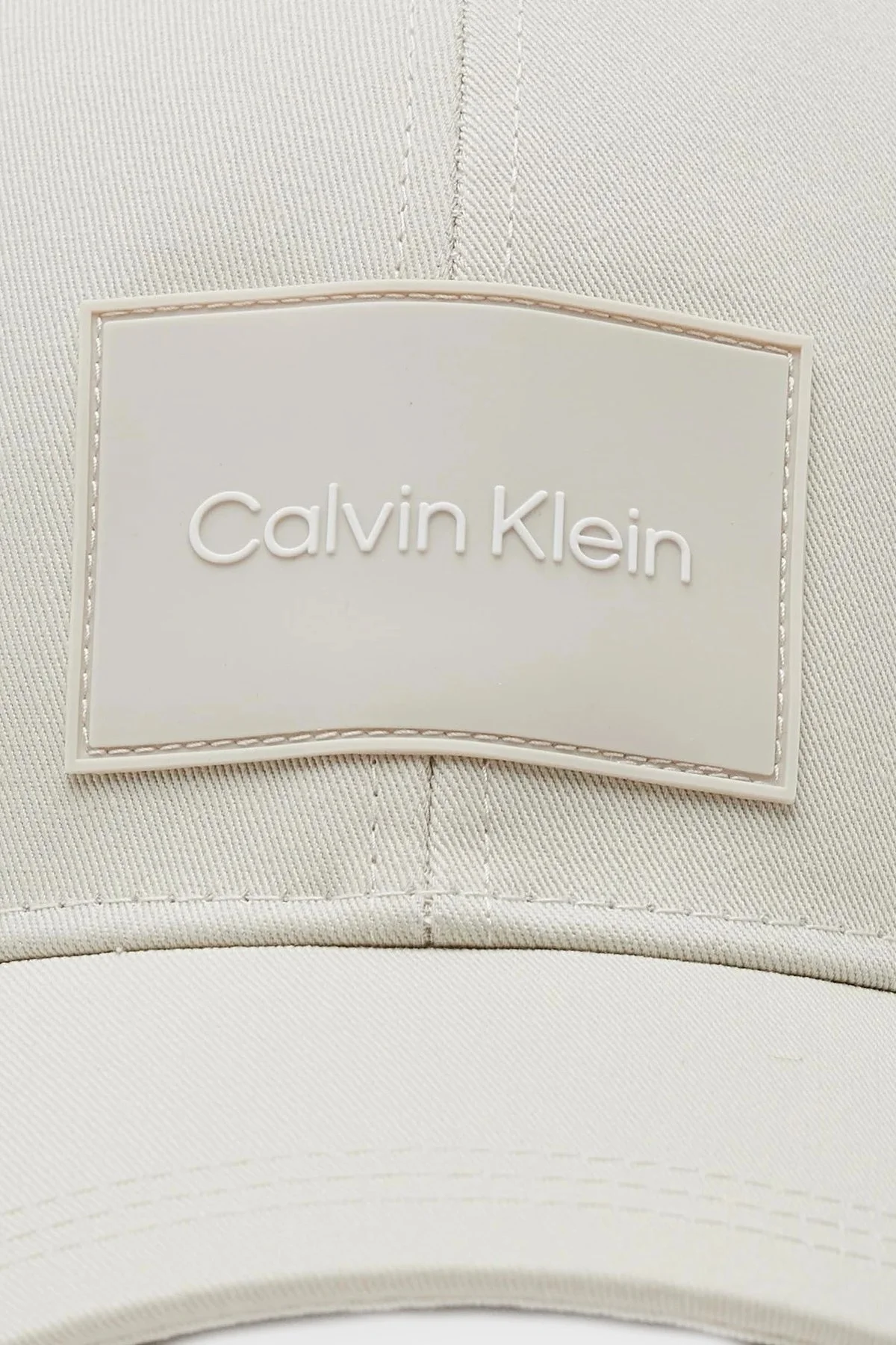 Calvin Klein Logolu Pamuklu K50K510377PC4 Erkek Şapka K50K510377 PC4 EKRU - 3