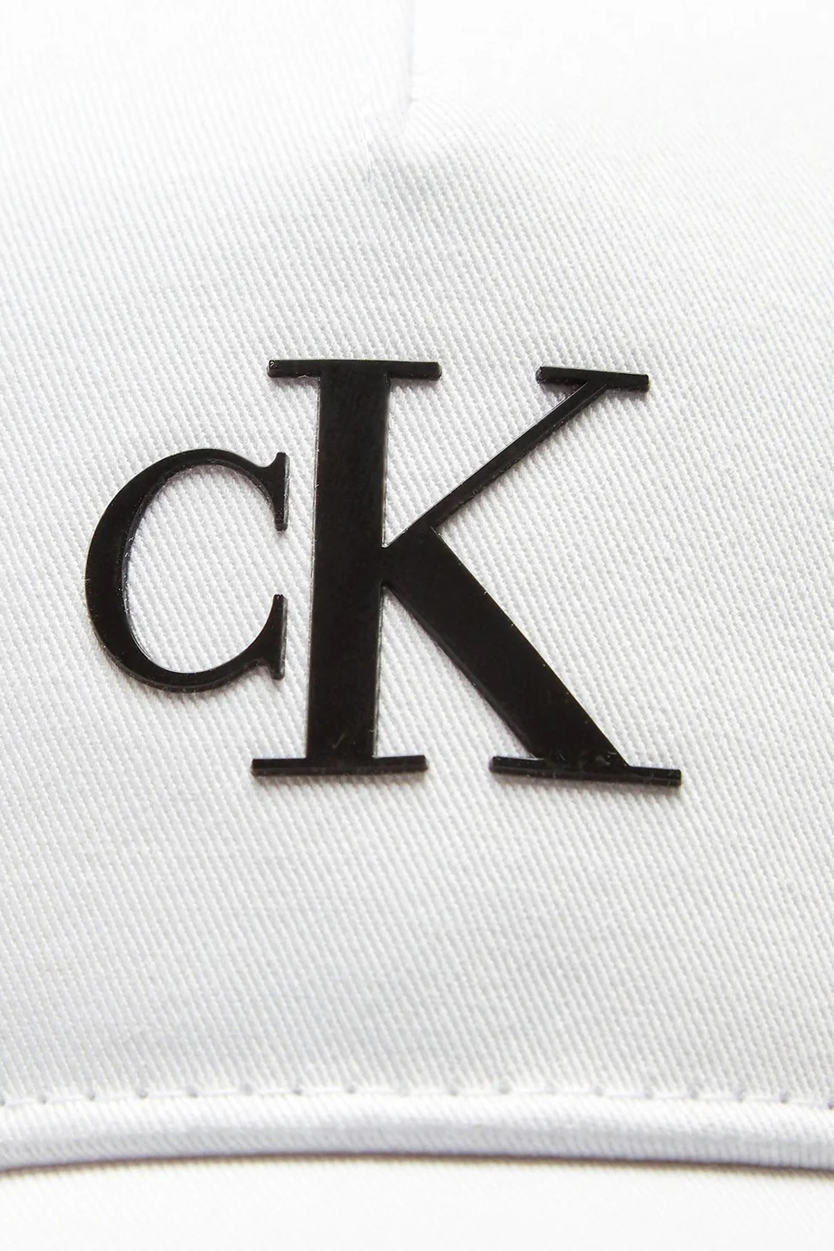 Calvin Klein Logolu Pamuklu Erkek Şapka K50K510750 YAF BEYAZ - 3