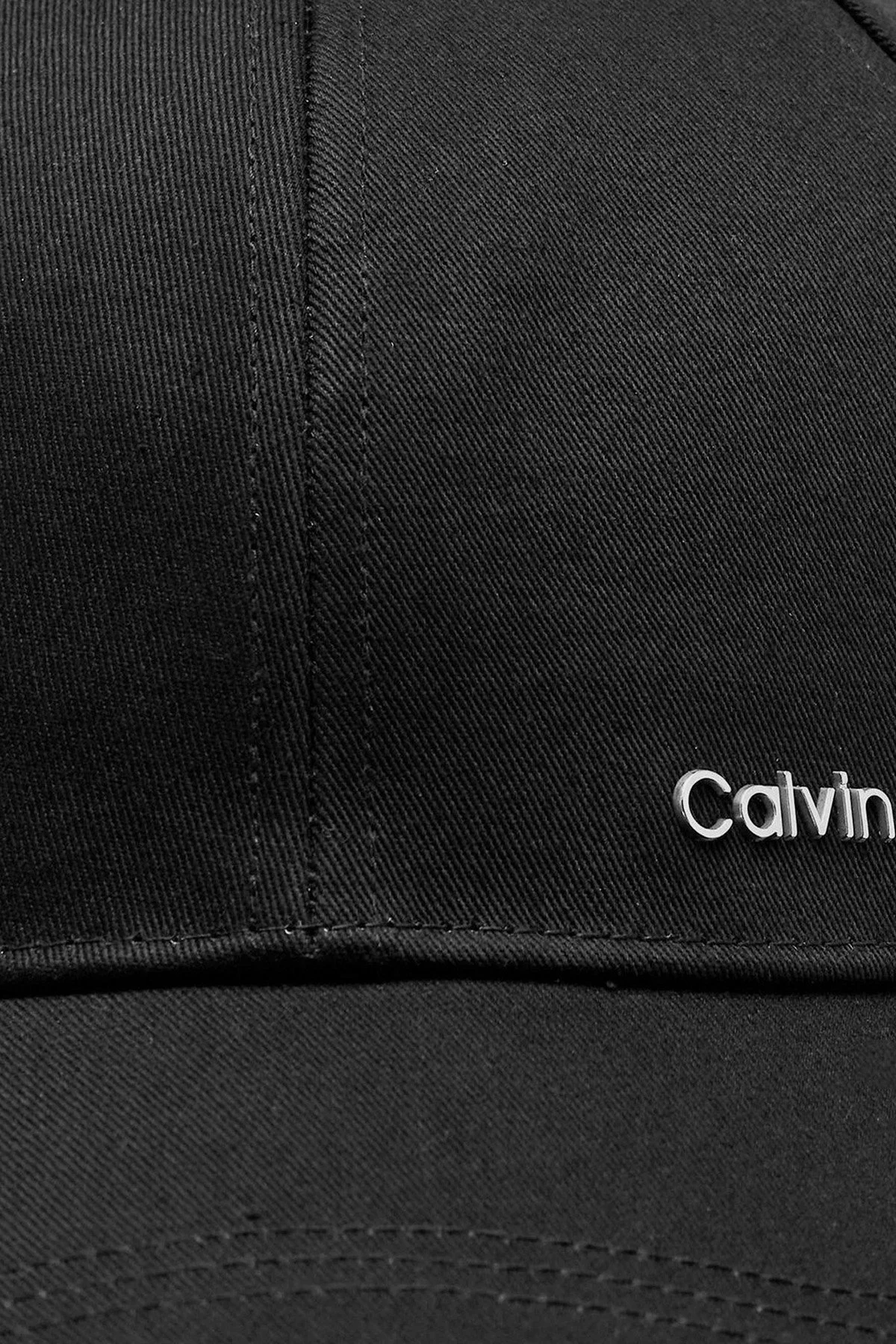 Calvin Klein Logolu Pamuklu K50K511310BEH Erkek Şapka K50K511310 BEH SİYAH - 3