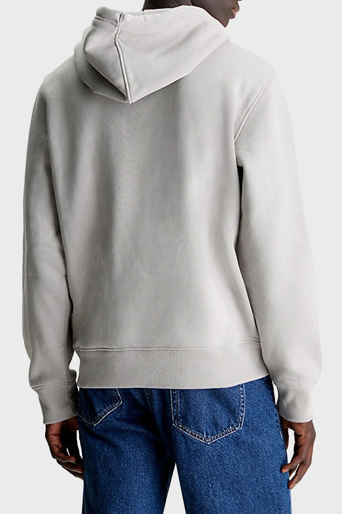 Calvin Klein Logolu Pamuklu Kapüşonlu Regular Fit J30J323749PEE Erkek Sweat J30J323749 PEE GRİ - 2