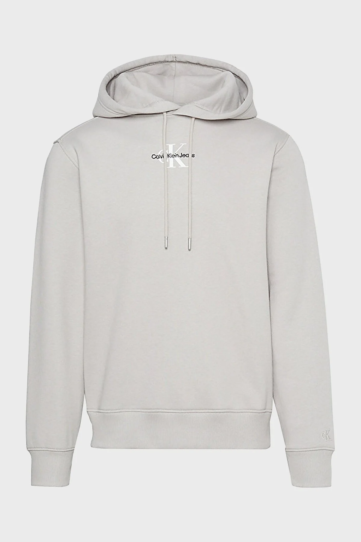 Calvin Klein Logolu Pamuklu Kapüşonlu Regular Fit J30J323749PEE Erkek Sweat J30J323749 PEE GRİ - 5
