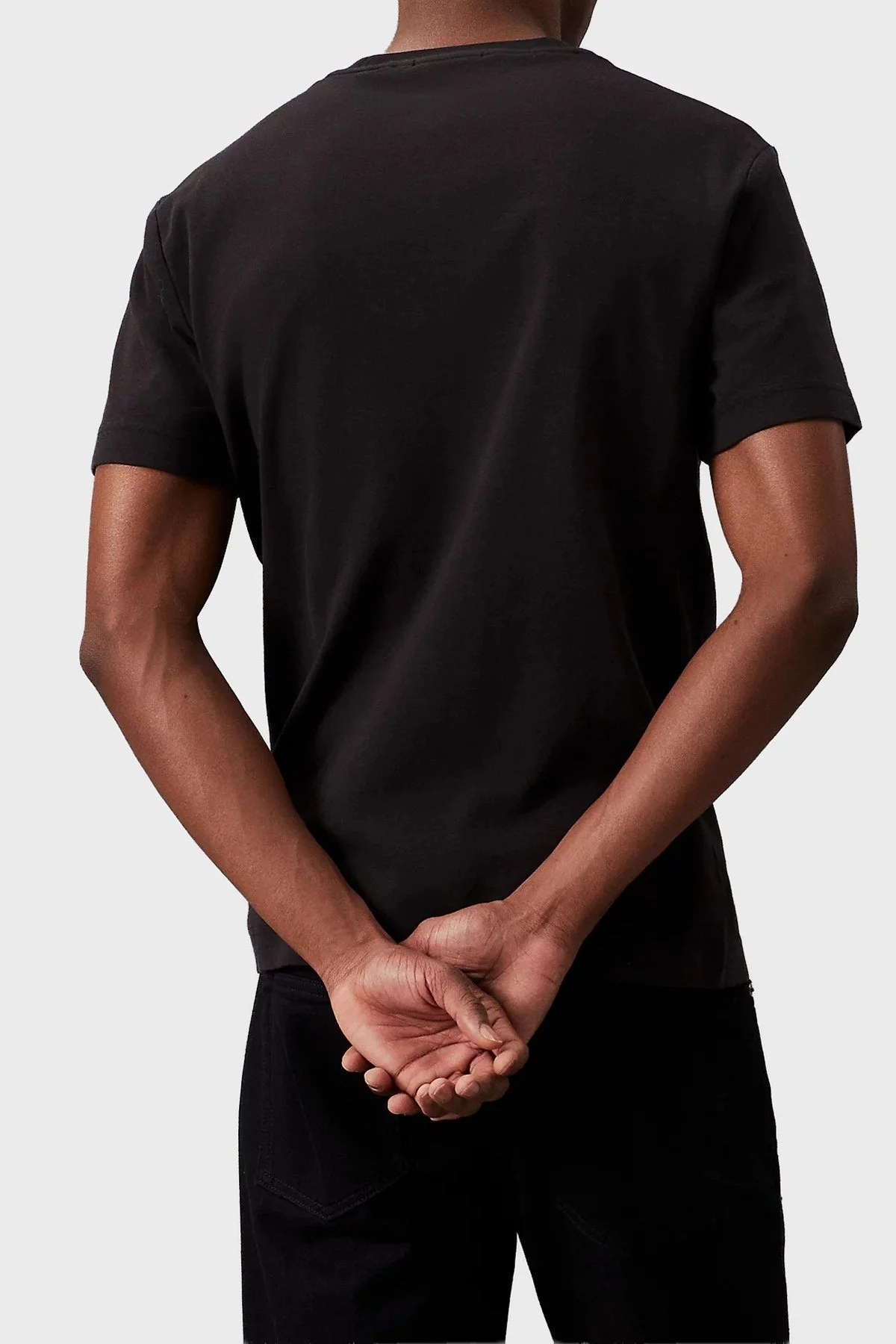 Calvin Klein Logolu Pamuklu Regular Fit Bisiklet Yaka K10K109894BEH Erkek T Shirt K10K109894 BEH SİYAH - 7