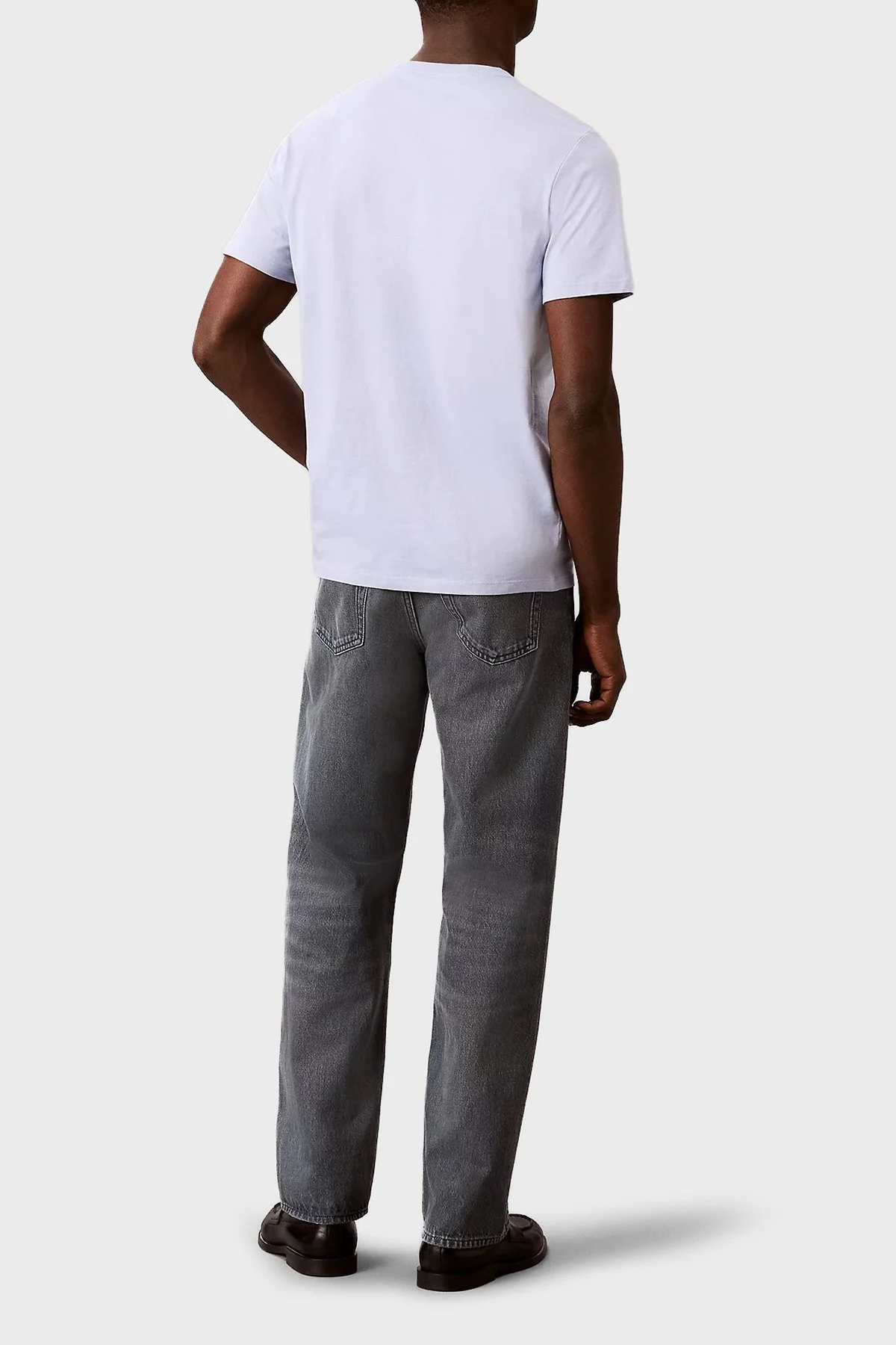 Calvin Klein Logolu Pamuklu Regular Fit Bisiklet Yaka LV04RB866GTKF Erkek T Shirt LV04RB866G TKF LİLA - 3