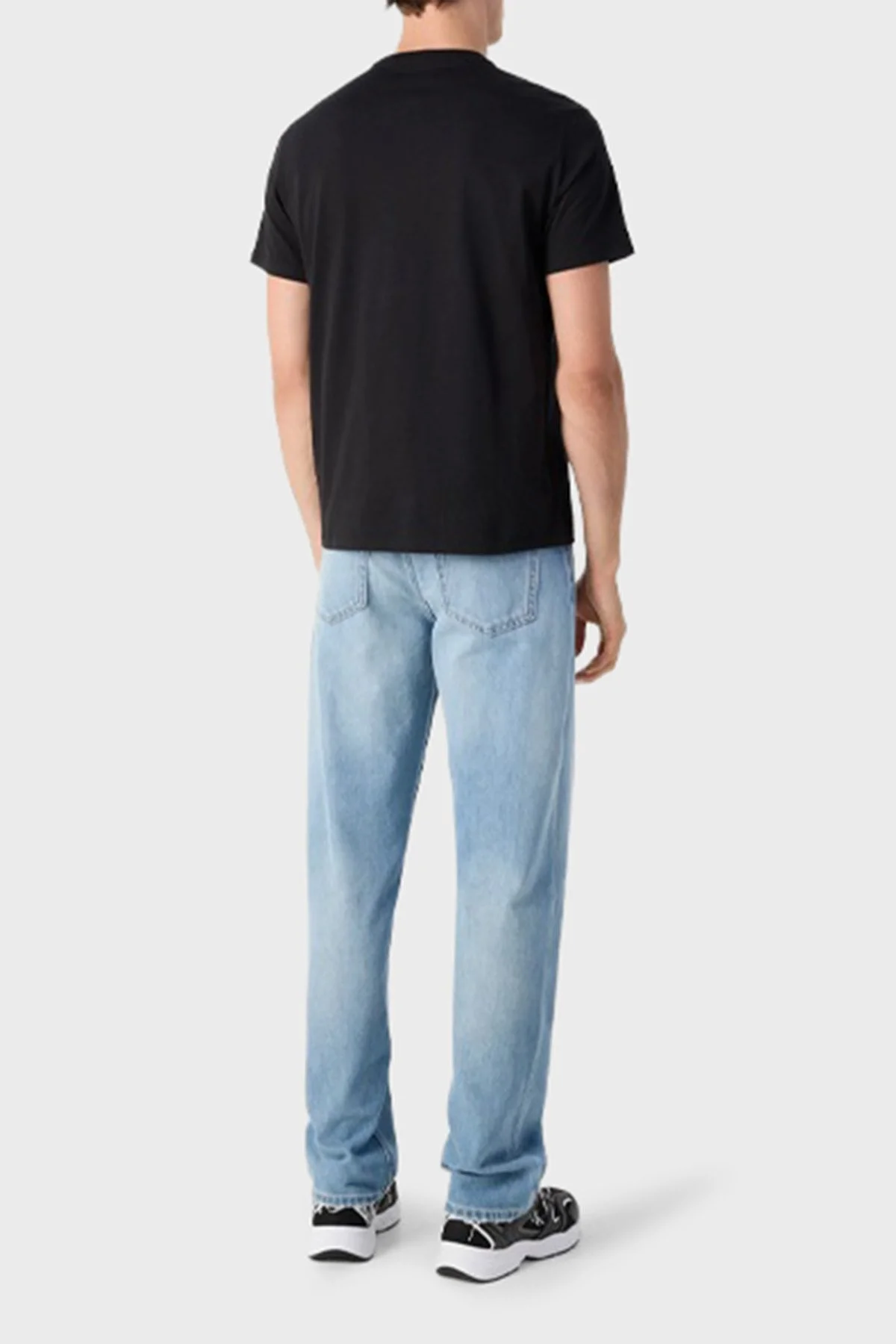 Calvin Klein Logolu Pamuklu Regular Fit Bisiklet Yaka LV04RD814GUB1 Erkek T Shirt LV04RD814G UB1 SİYAH - 3