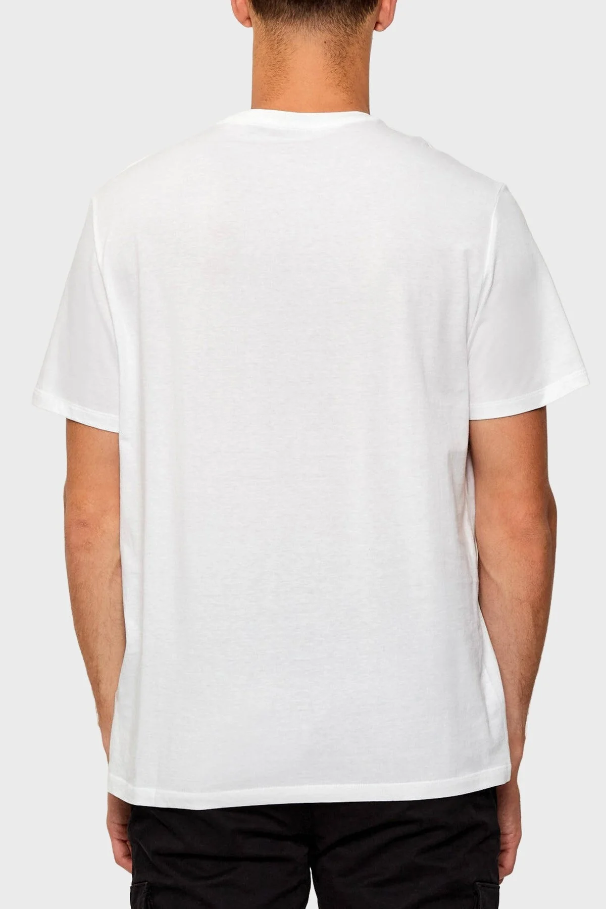 Calvin Klein Logolu Pamuklu Regular Fit Bisiklet Yaka LV04RD865GYAF Erkek T Shirt LV04RD865G YAF BEYAZ - 3