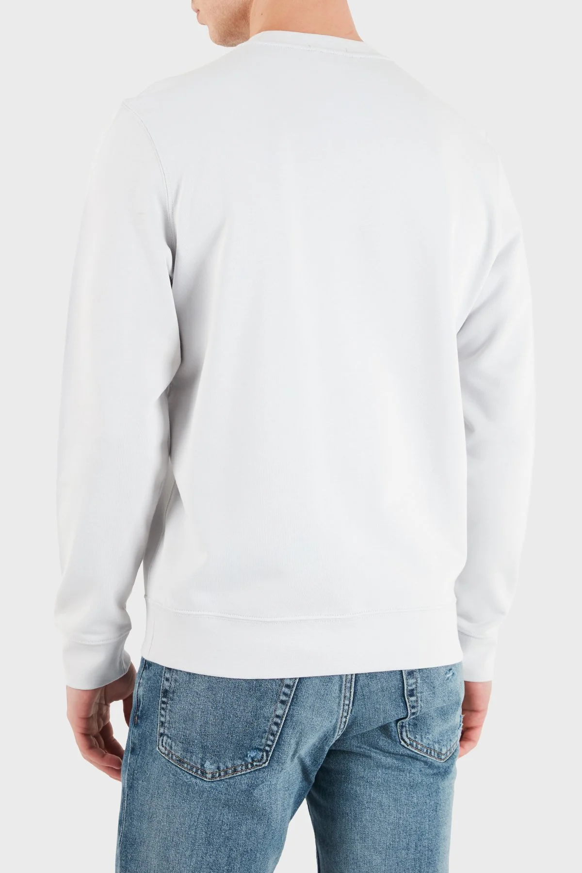 Calvin Klein Logolu Pamuklu Regular Fit Bisiklet Yaka LV04RG268GPSX Erkek Sweat LV04RG268G PSX Gri - 2