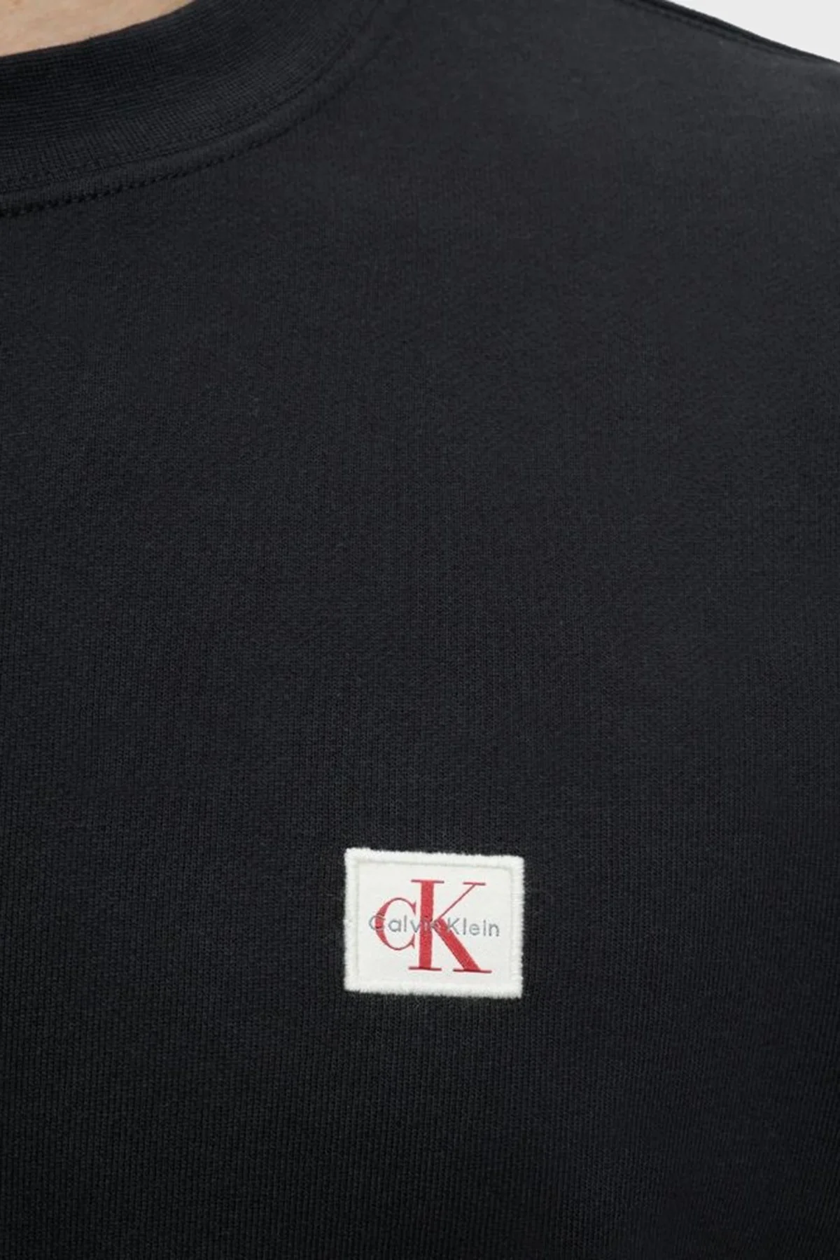 Calvin Klein Logolu Pamuklu Regular Fit Bisiklet Yaka LV04RG268GUB1 Erkek Sweat LV04RG268G UB1 Siyah - 3