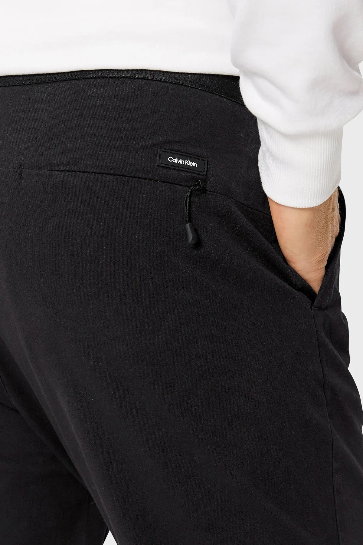 Calvin Klein Logolu Pamuklu Regular Fit Erkek Pantolon K10K108153 BEH SİYAH - 4