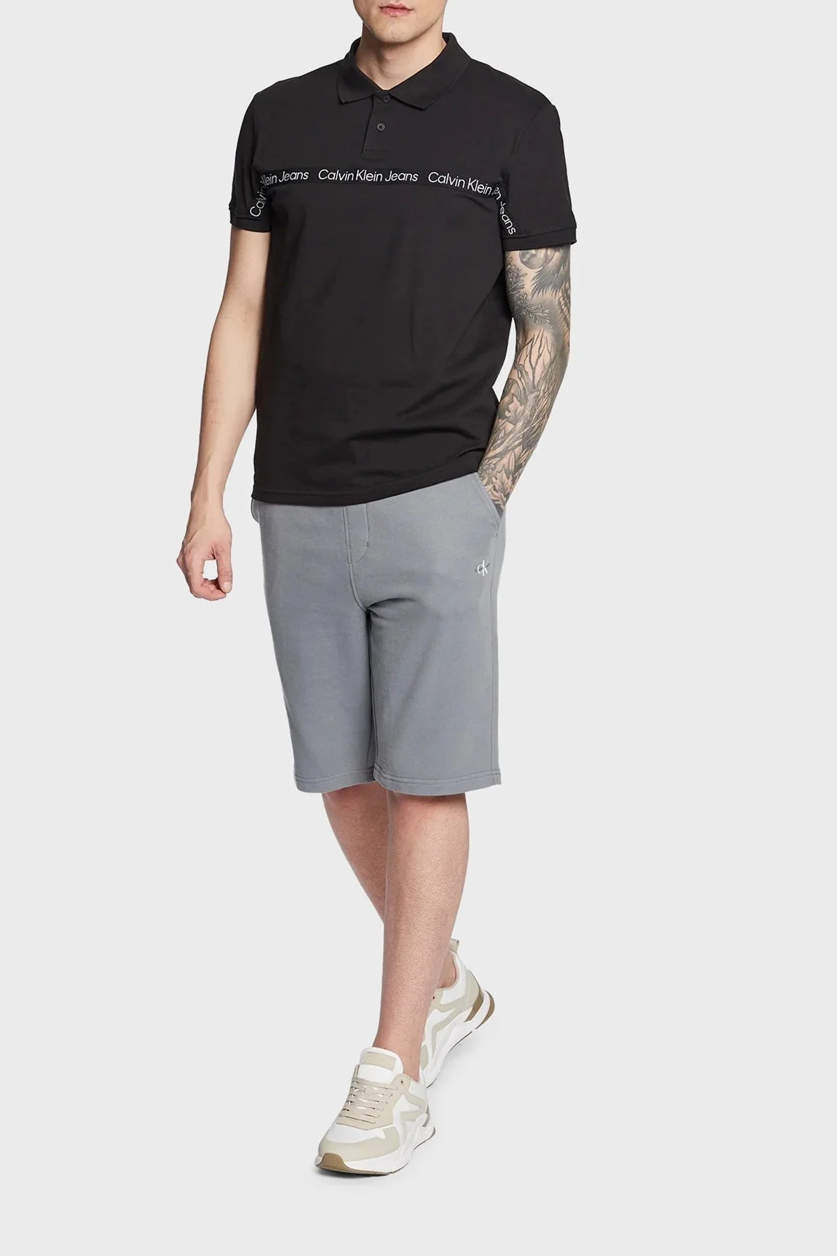 Calvin Klein Logolu Pamuklu Regular Fit J30J322856BEH Erkek Polo T Shirt J30J322856 BEH SİYAH - 2