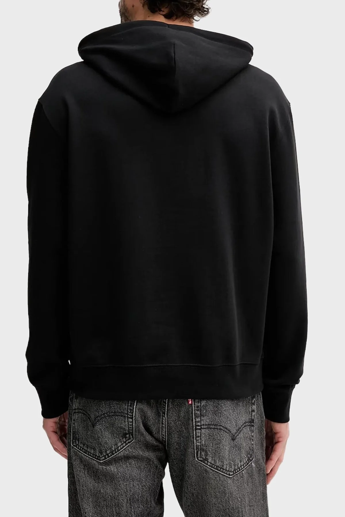 Calvin Klein Logolu Pamuklu Regular Fit Kapüşonlu LV04RC286GUB1 Erkek Sweat LV04RC286G UB1 SİYAH - 2