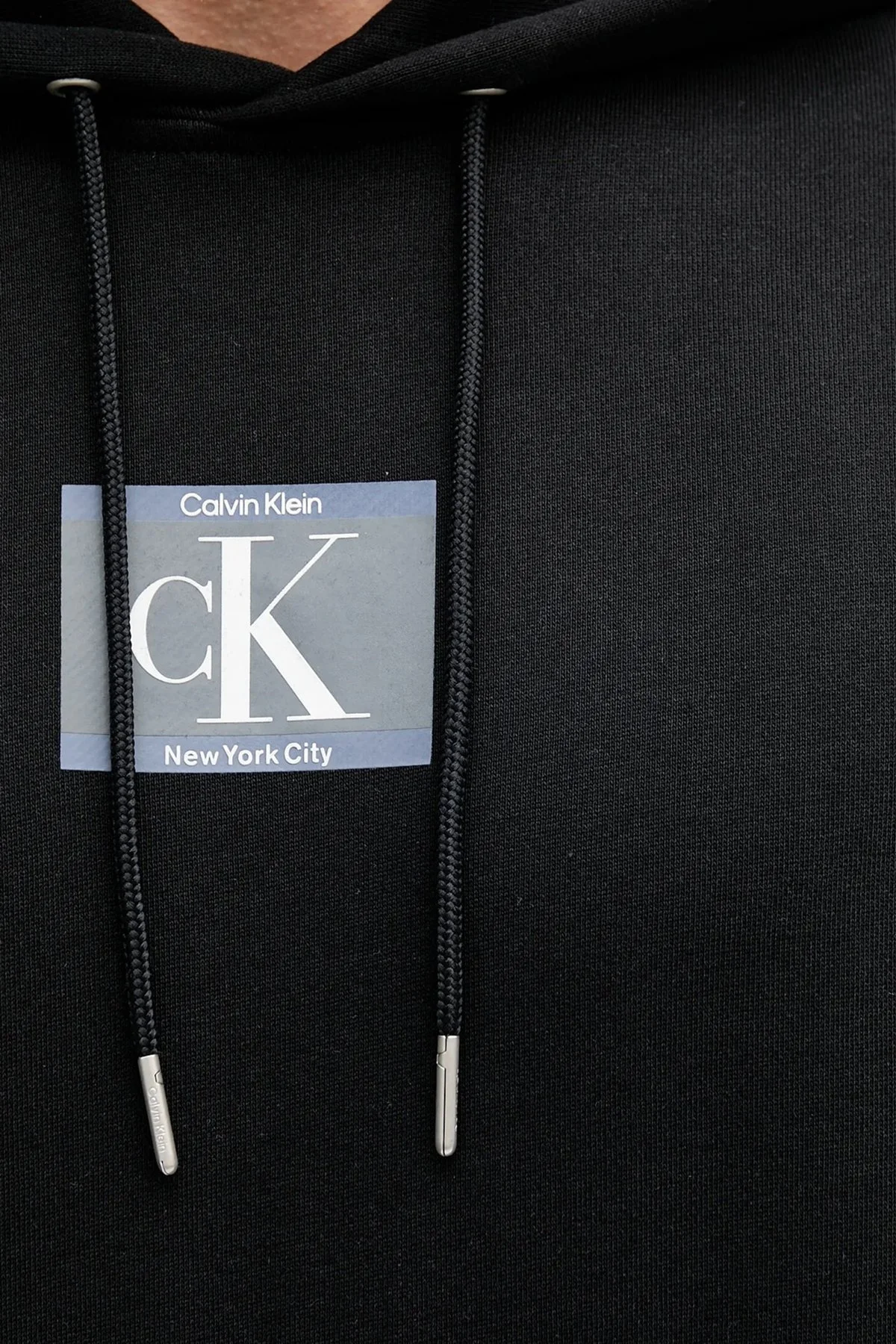 Calvin Klein Logolu Pamuklu Regular Fit Kapüşonlu LV04RC286GUB1 Erkek Sweat LV04RC286G UB1 SİYAH - 4