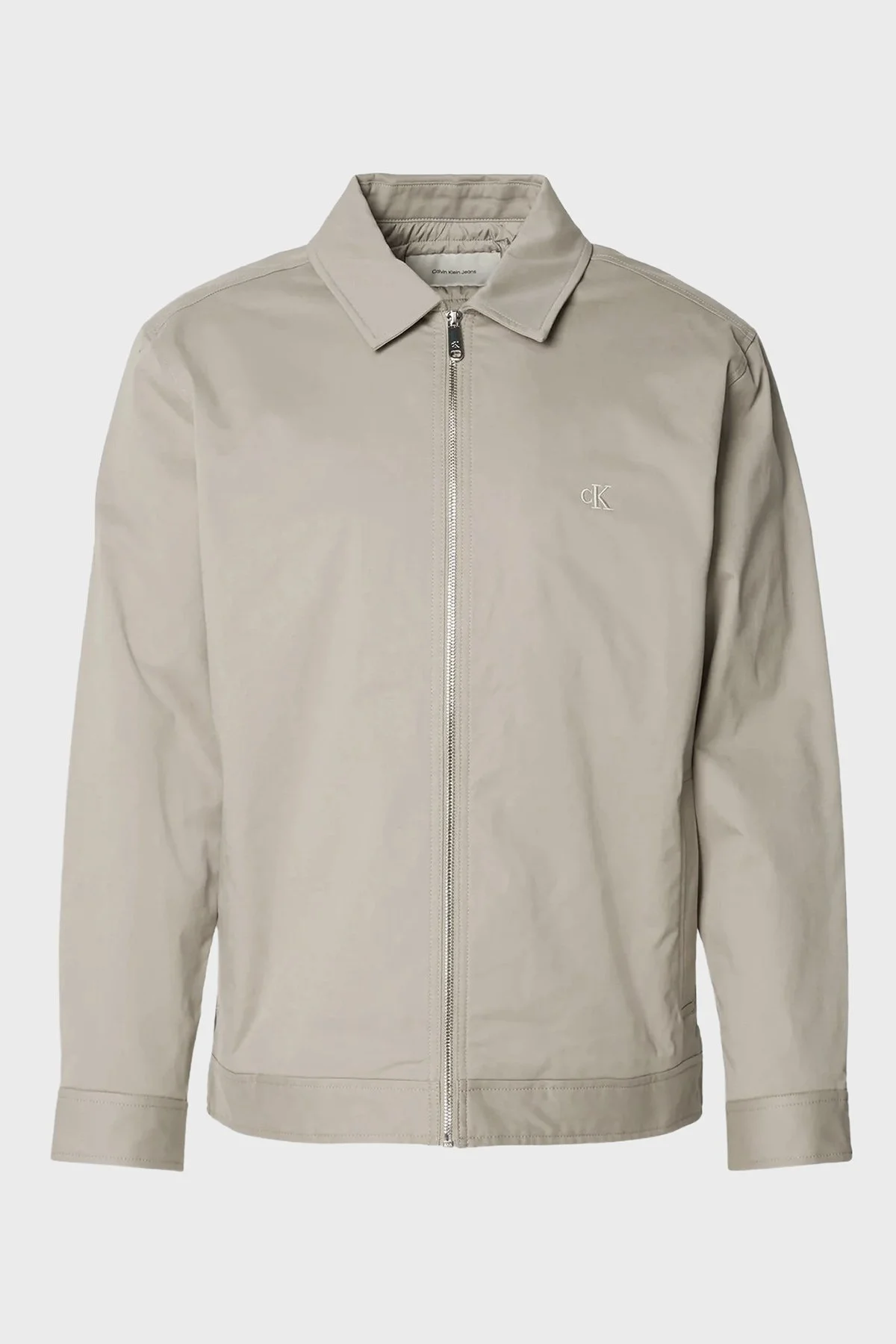 Calvin Klein Logolu Pamuklu Regular Fit Klasik Yaka LV04RE405GRAK Erkek Ceket LV04RE405G RAK TOPRAK - 1