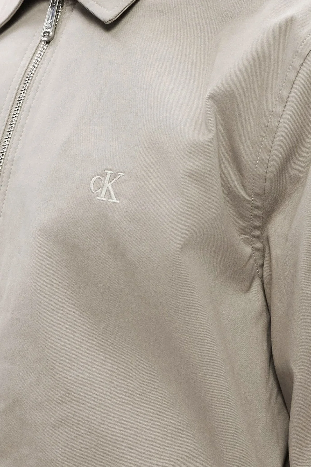 Calvin Klein Logolu Pamuklu Regular Fit Klasik Yaka LV04RE405GRAK Erkek Ceket LV04RE405G RAK TOPRAK - 2