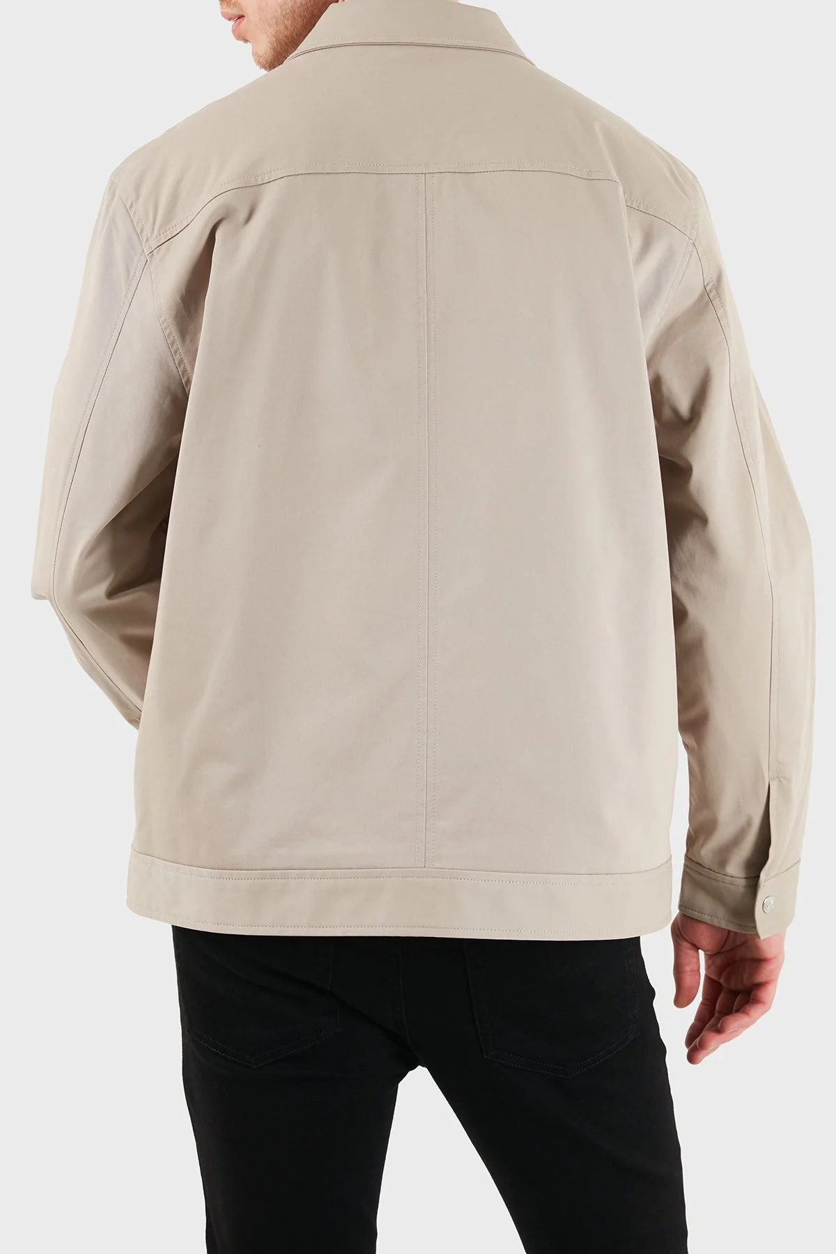 Calvin Klein Logolu Pamuklu Regular Fit Klasik Yaka LV04RE405GRAK Erkek Ceket LV04RE405G RAK TOPRAK - 3
