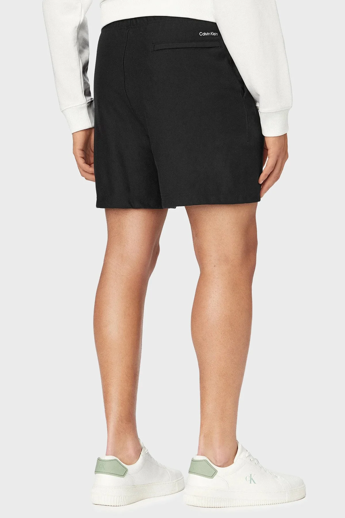Calvin Klein Logolu Pamuklu Regular Fit Normal Bel LV04RF275GUB1 Erkek Şort LV04RF275G UB1 SİYAH - 3