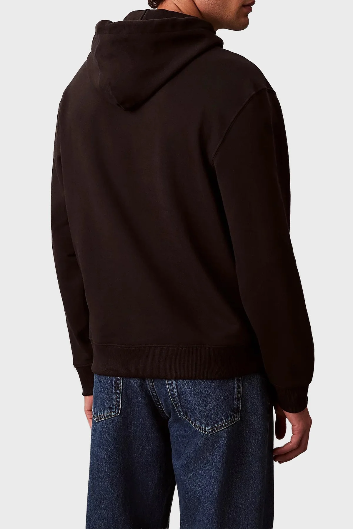 Calvin Klein Logolu Pamuklu Relaxed Fit Kapüşonlu LV04RD243GUB1 Erkek Sweat LV04RD243G UB1 SİYAH - 3