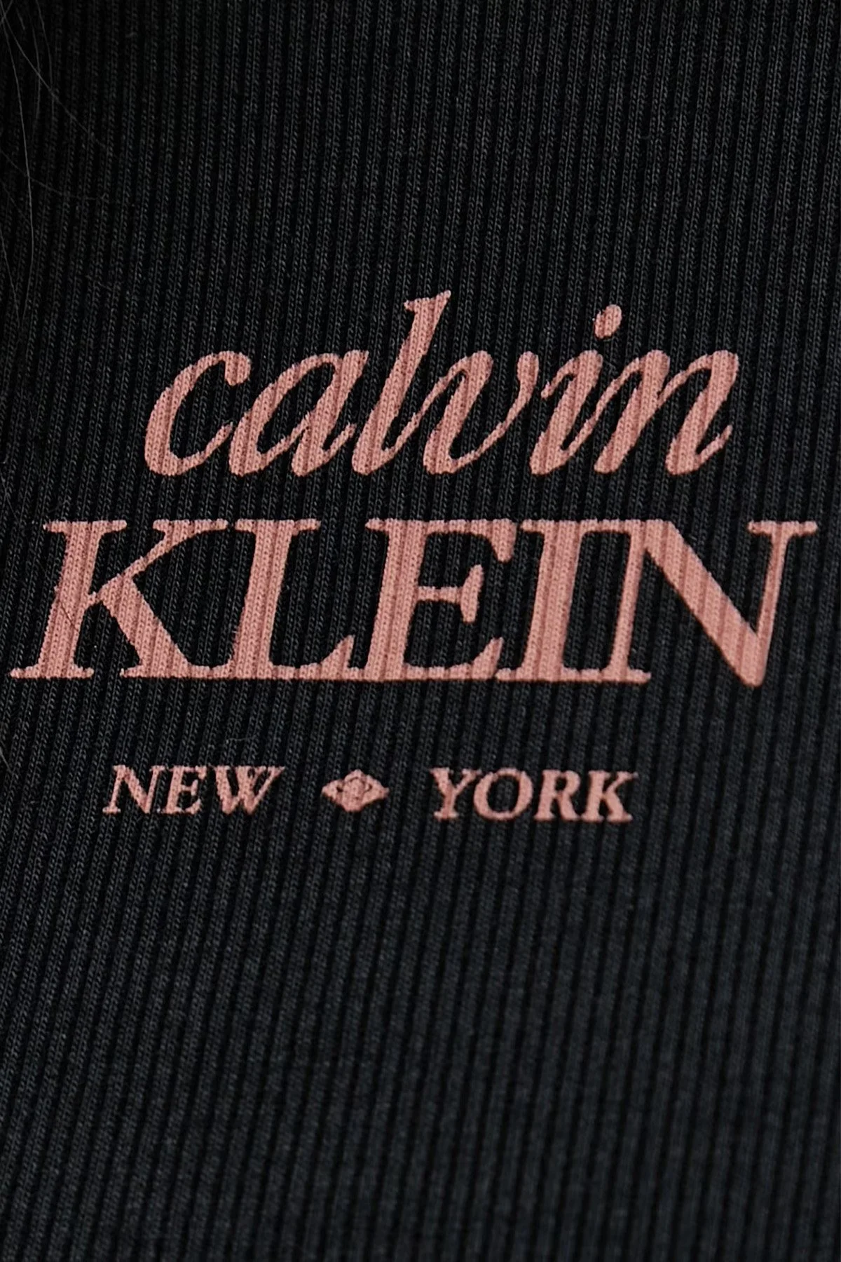 Calvin Klein Logolu Pamuklu Slim Fit Yuvarlak Yaka LV047F240GUB1 Kadın T Shirt LV047F240G UB1 SİYAH - 5