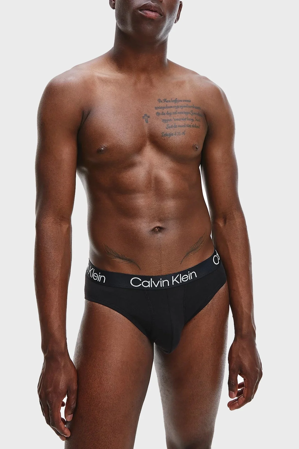 Calvin Klein Logolu Pamuklu Streç 3 Pack Slip Erkek Külot 000NB2969A 7V1 SİYAH - 2