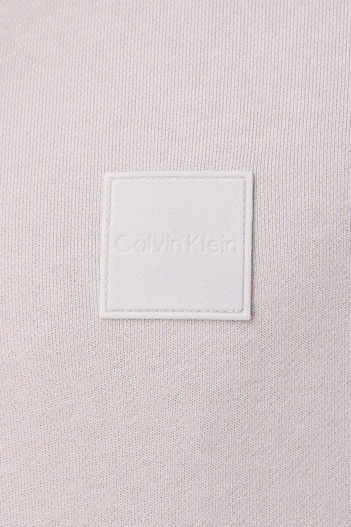 Calvin Klein Logolu Pamuklu Yarım Fermuarlı Dik Yaka LV04LH229GQCF Erkek Sweat LV04LH229G QCF Bej - 5