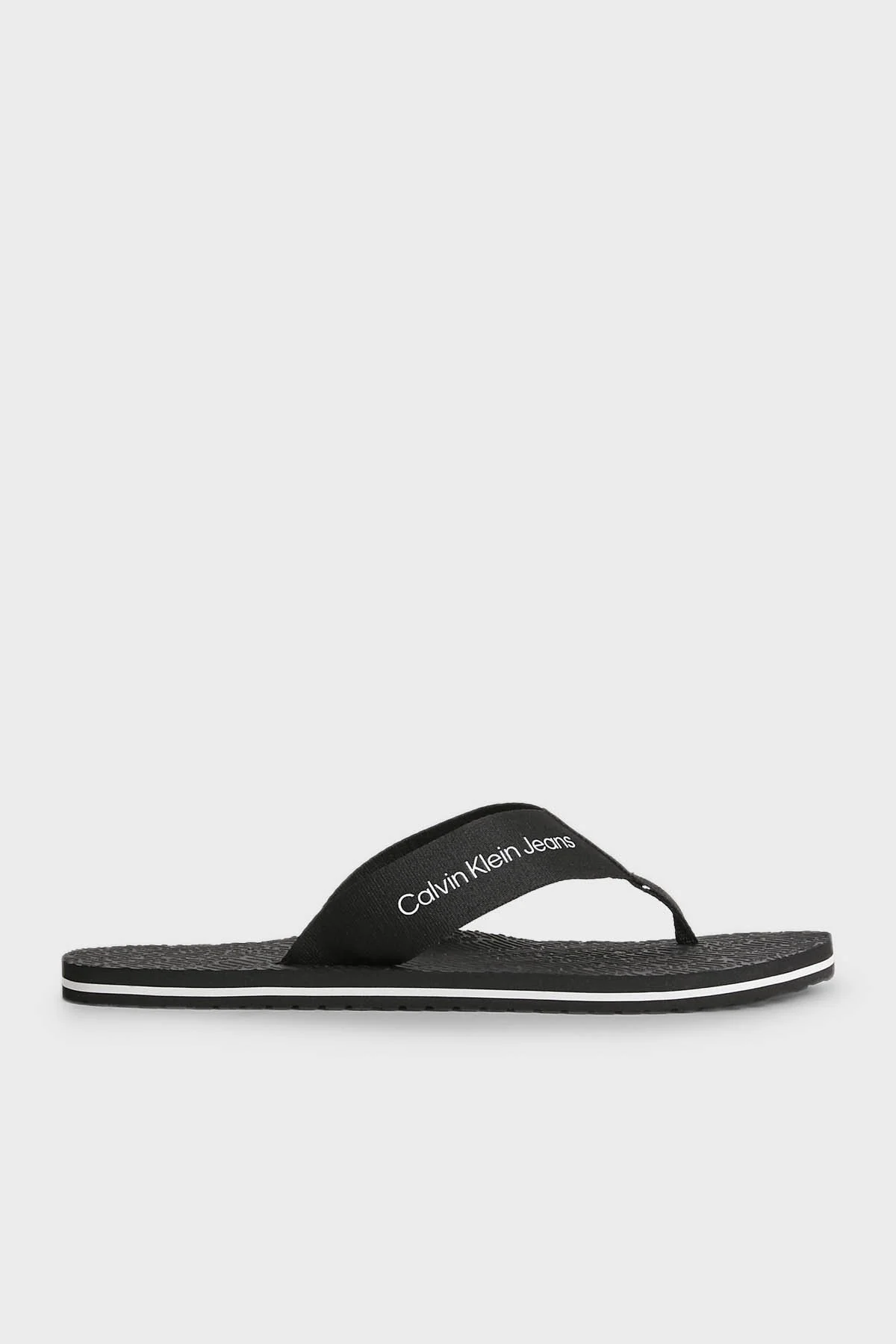 Calvin Klein Logolu Parmak Arası YM0YM00658BDS Erkek Terlik YM0YM00658 BDS SİYAH - 1