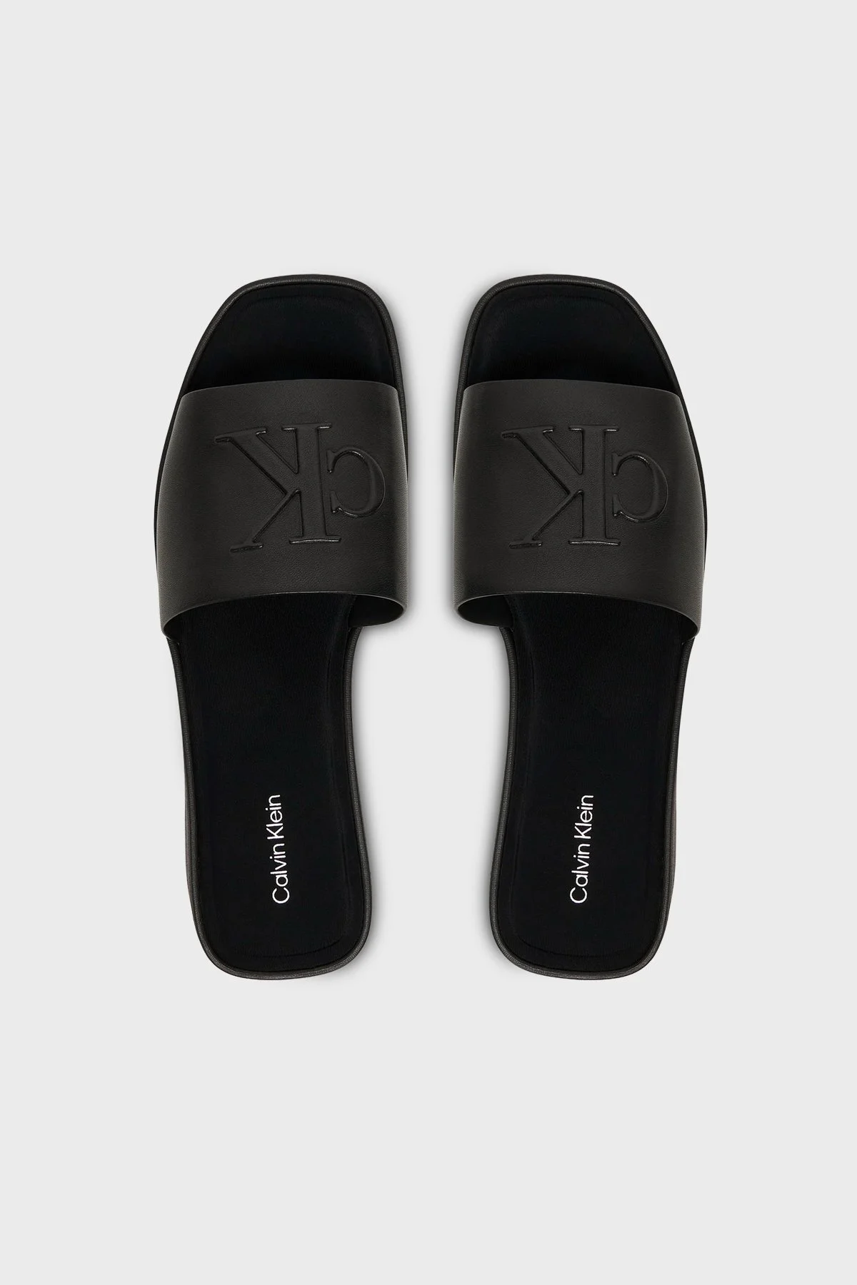 Calvin Klein Logolu Platform HW0HW030260GJ Bayan Terlik HW0HW03026 0GJ SİYAH - 3