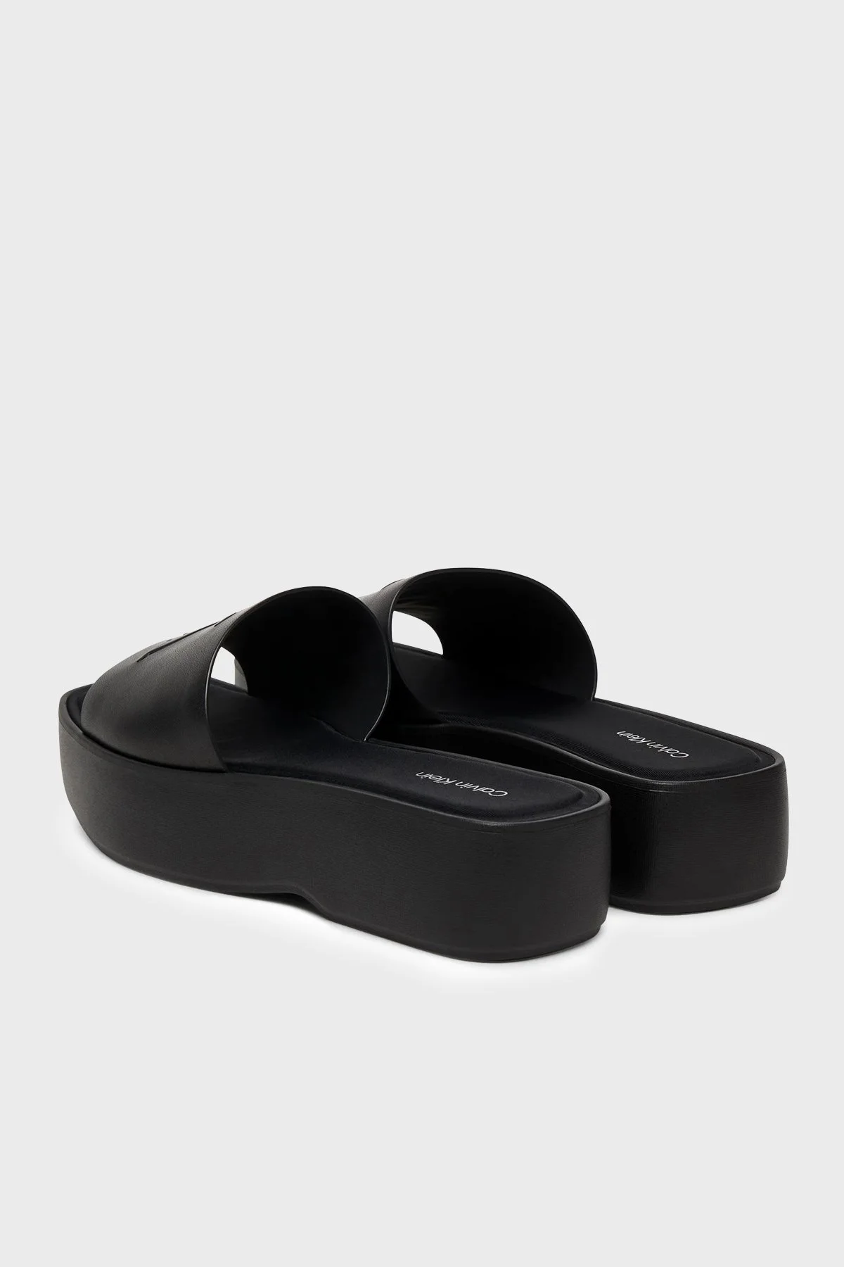 Calvin Klein Logolu Platform HW0HW030260GJ Kadın Terlik HW0HW03026 0GJ SİYAH - 5