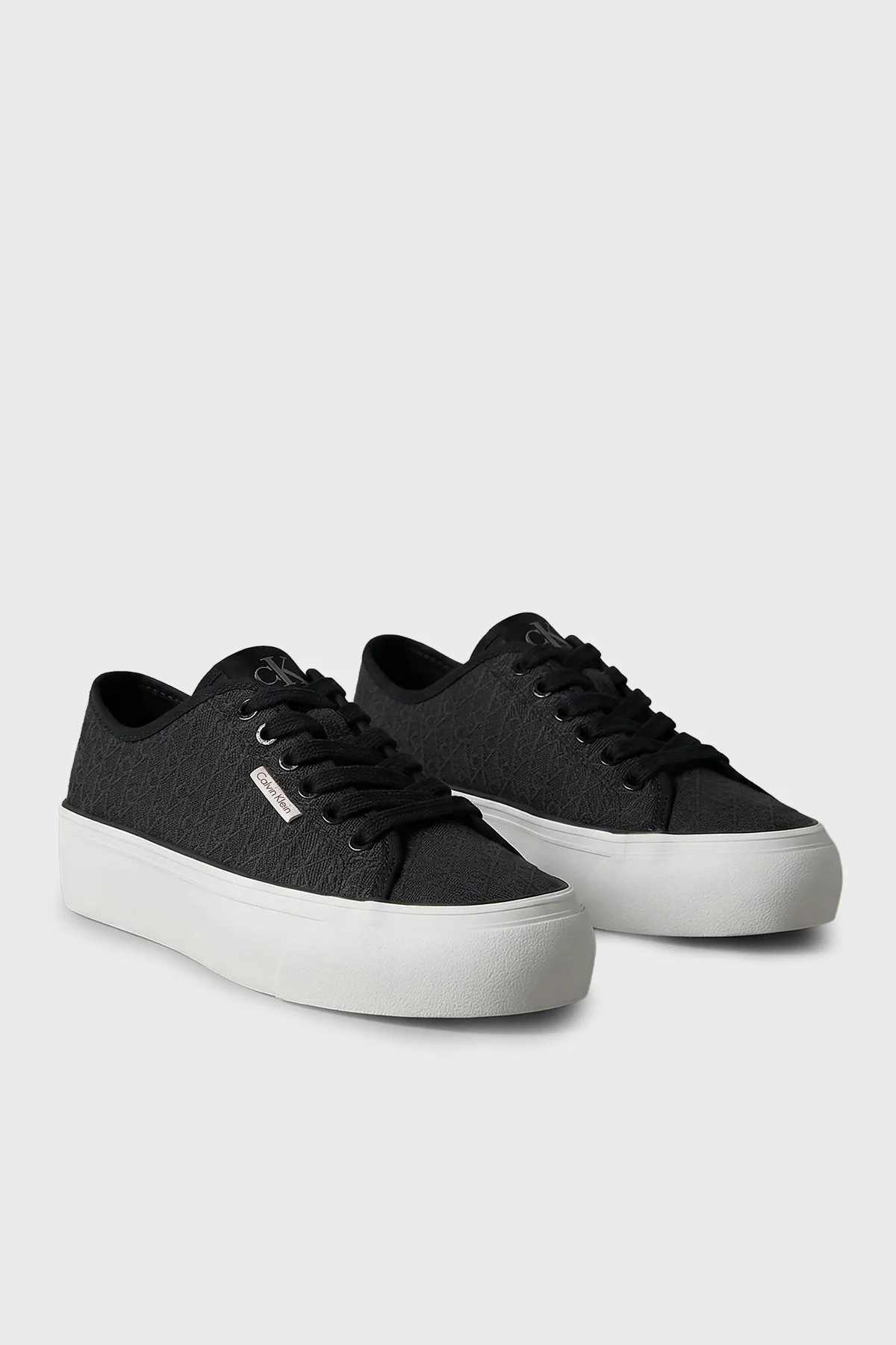 Calvin Klein Logolu Platform Sneaker HW0HW03265BEH Kadın Ayakkabı HW0HW03265 BEH SİYAH - 3