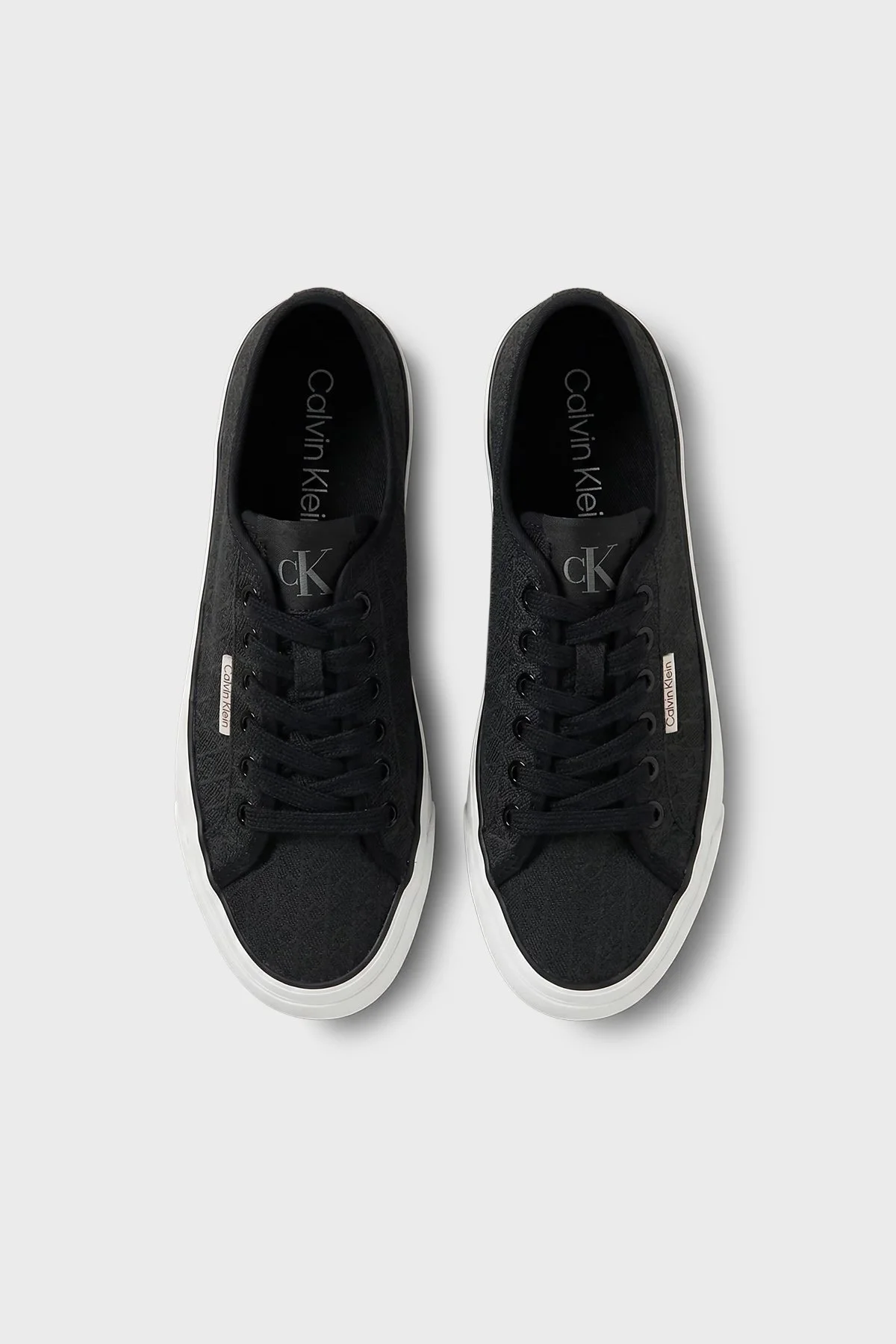 Calvin Klein Logolu Platform Sneaker HW0HW03265BEH Kadın Ayakkabı HW0HW03265 BEH SİYAH - 4