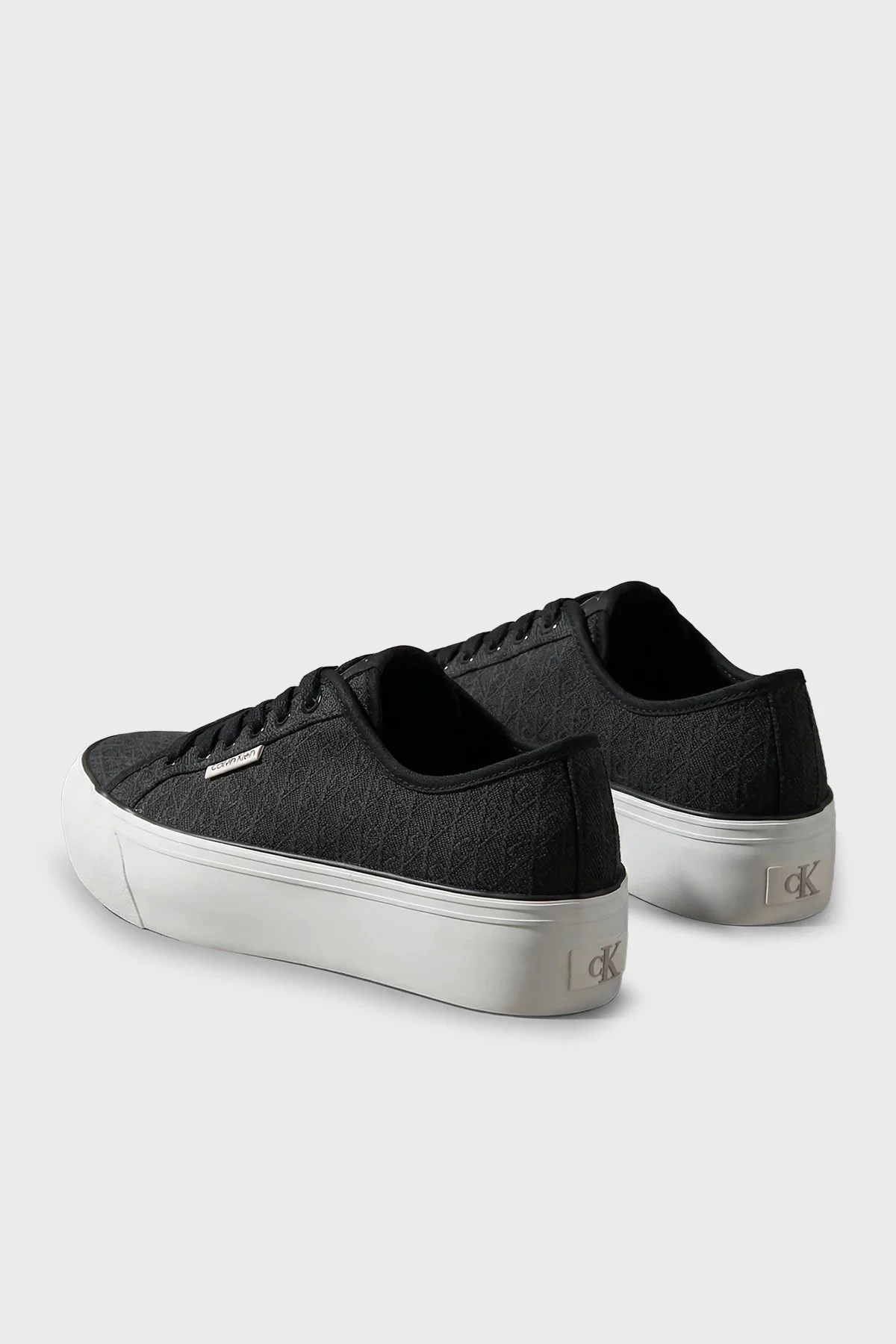 Calvin Klein Logolu Platform Sneaker HW0HW03265BEH Kadın Ayakkabı HW0HW03265 BEH SİYAH - 5