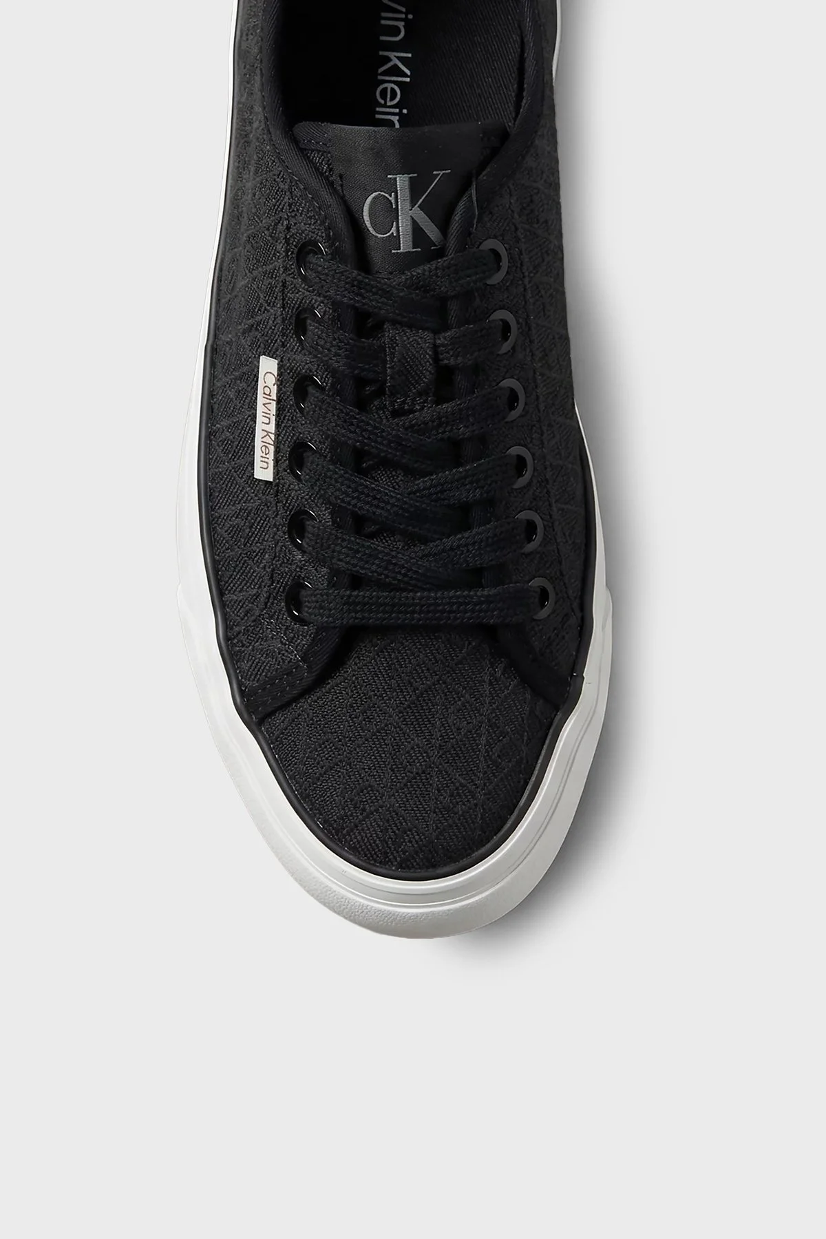 Calvin Klein Logolu Platform Sneaker HW0HW03265BEH Kadın Ayakkabı HW0HW03265 BEH SİYAH - 6
