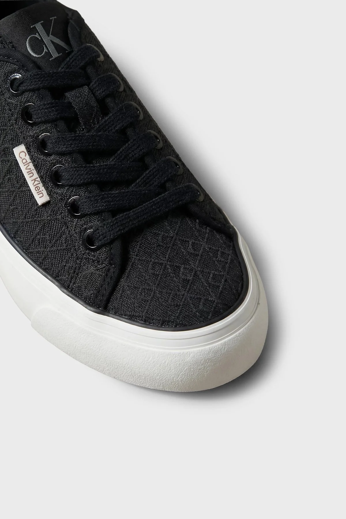 Calvin Klein Logolu Platform Sneaker HW0HW03265BEH Kadın Ayakkabı HW0HW03265 BEH SİYAH - 7