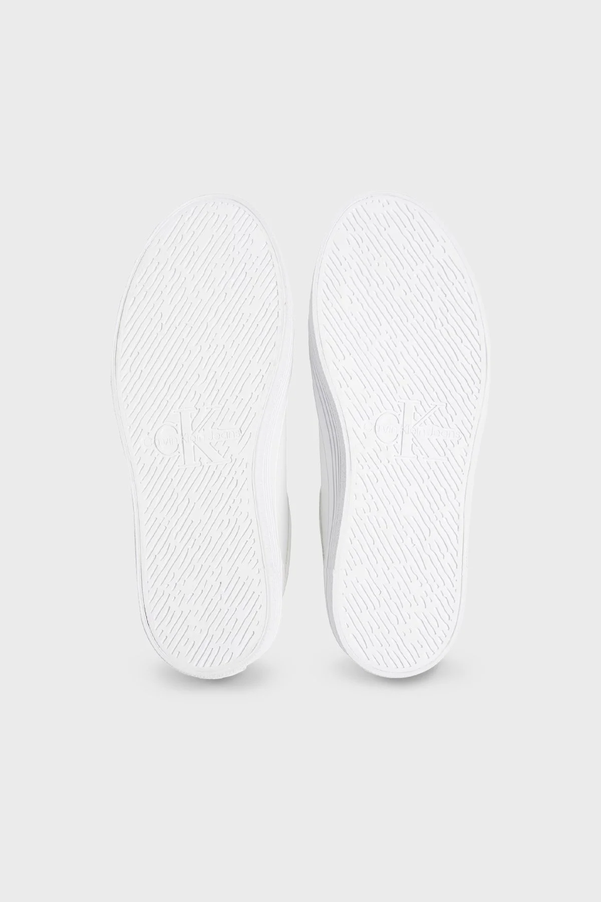 Calvin Klein Logolu Platform Sneaker YW0YW0141401V Bayan Ayakkabı YW0YW01414 01V BEYAZ-GÜMÜŞ - 6