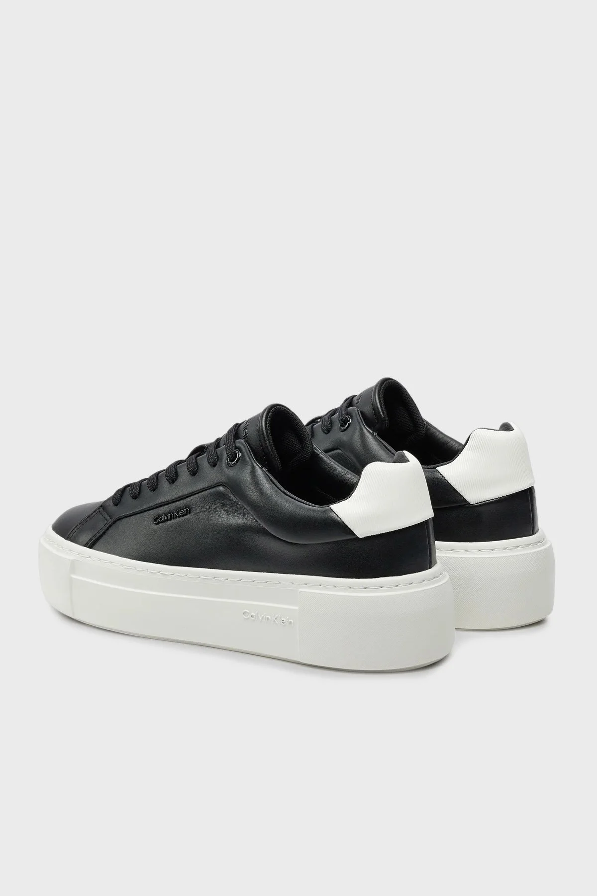 Calvin Klein Logolu Platform Taban Sneaker HW0HW02202BEH Bayan Ayakkabı HW0HW02202 BEH SİYAH - 3