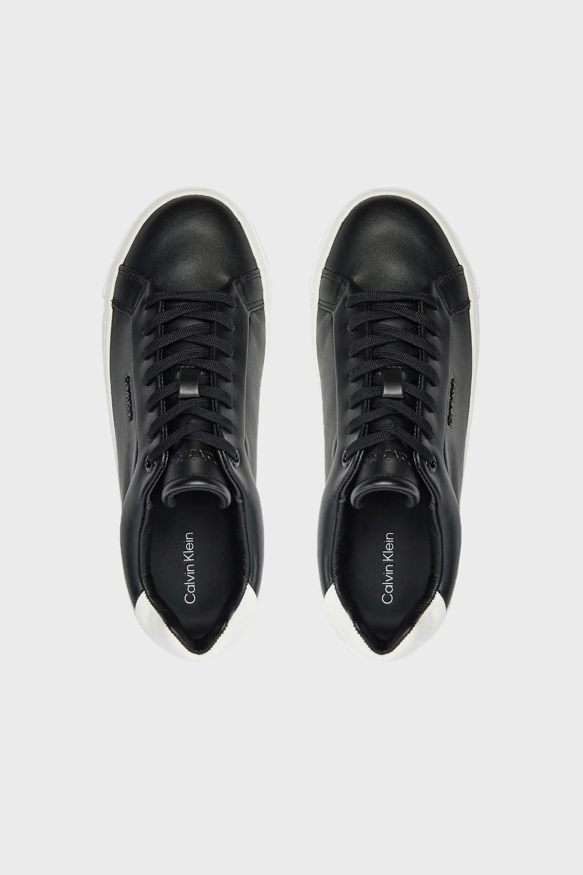 Calvin Klein Logolu Platform Taban Sneaker HW0HW02202BEH Bayan Ayakkabı HW0HW02202 BEH SİYAH - 4