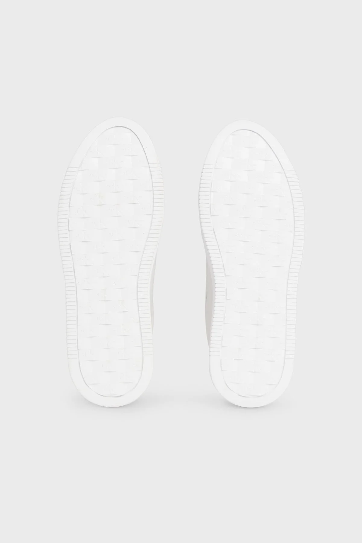 Calvin Klein Logolu Platform Topuk Deri Sneaker YW0YW0143101W Bayan Ayakkabı YW0YW01431 01W BEYAZ-SİYAH - 7