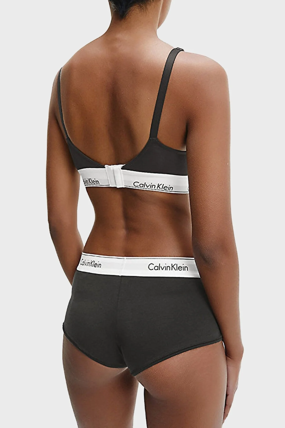 Calvin Klein Logolu Rahat Yumuşak Streç Pamuklu Emzirme 000QF6218E001 Bayan Sütyen 000QF6218E 001 SİYAH - 3