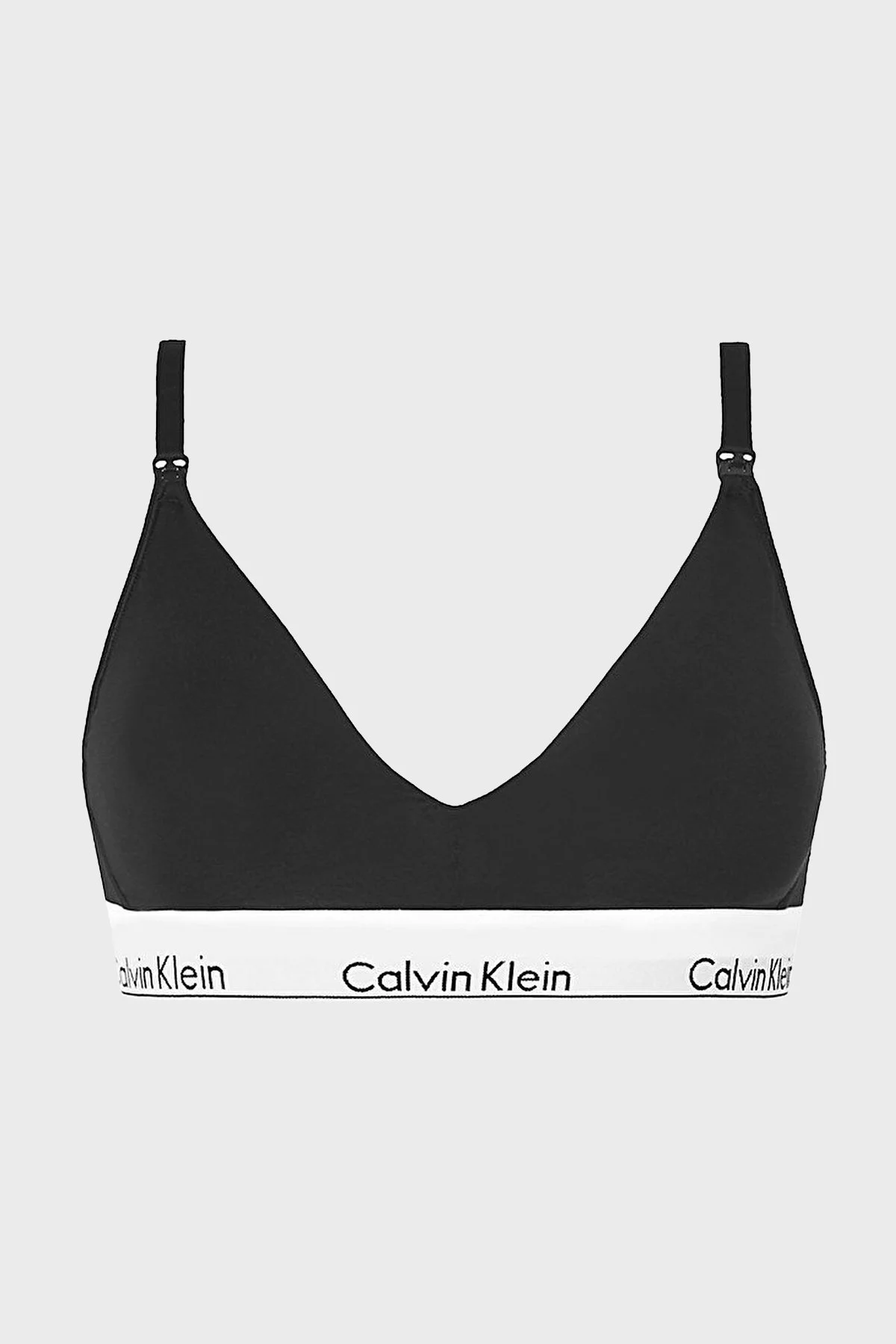 Calvin Klein Logolu Rahat Yumuşak Streç Pamuklu Emzirme 000QF6218E001 Bayan Sütyen 000QF6218E 001 SİYAH - 6